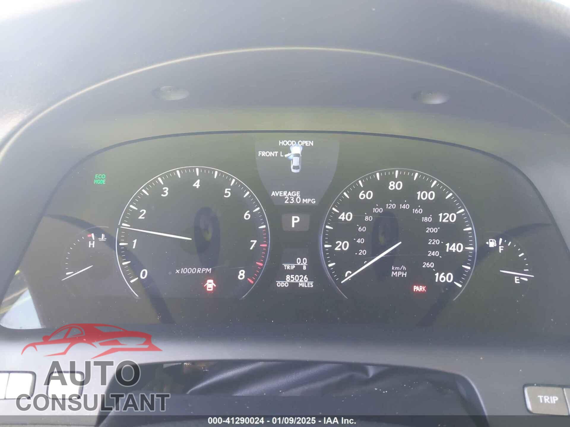 LEXUS LS 460 2012 - JTHGL5EF9C5045606