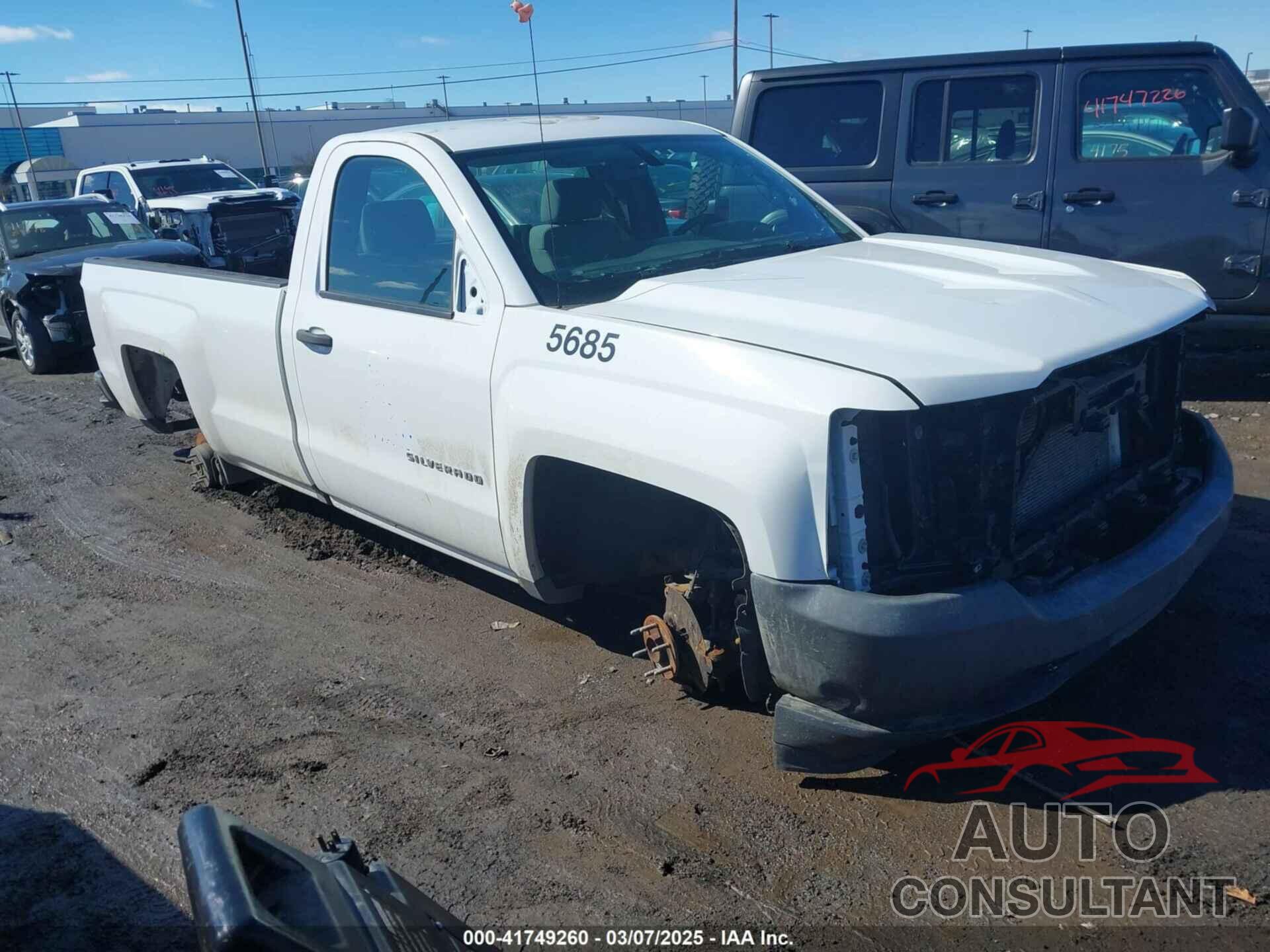 CHEVROLET SILVERADO 1500 2016 - 1GCNCNEH2GZ390405