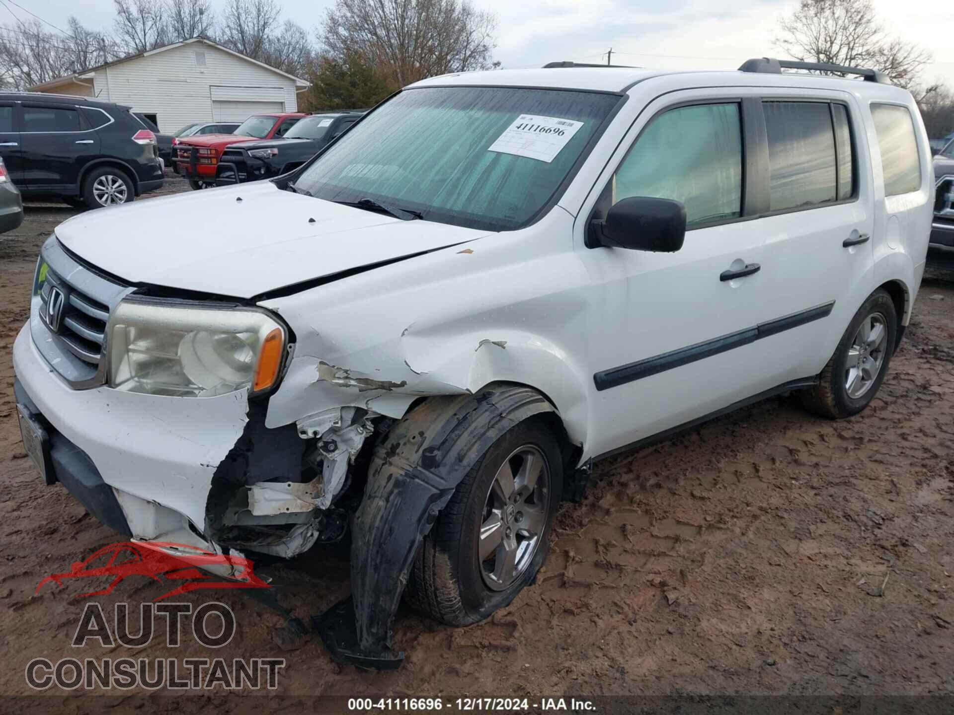 HONDA PILOT 2012 - 5FNYF4H21CB007110