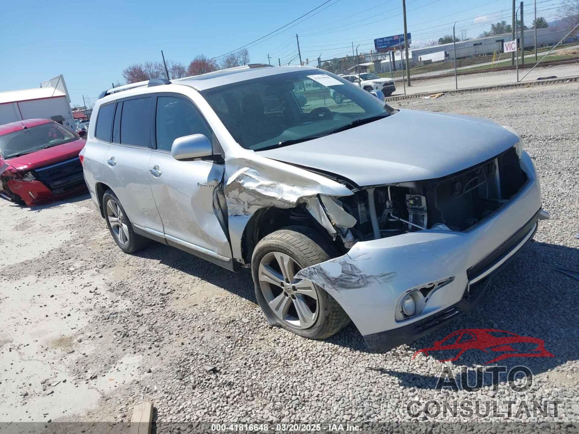 TOYOTA HIGHLANDER 2013 - 5TDYK3EH4DS134624