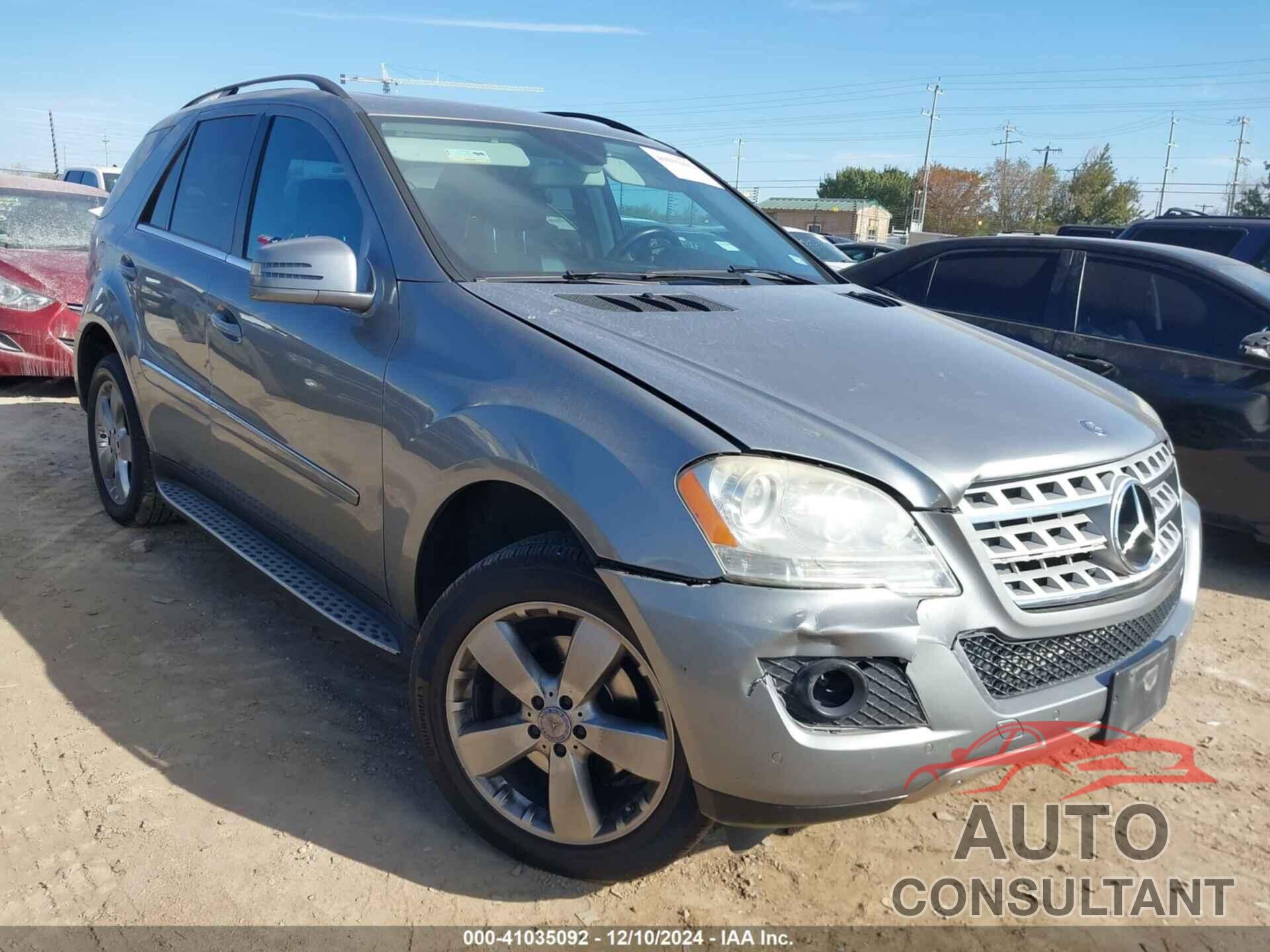 MERCEDES-BENZ ML 350 2011 - 4JGBB5GB4BA738836