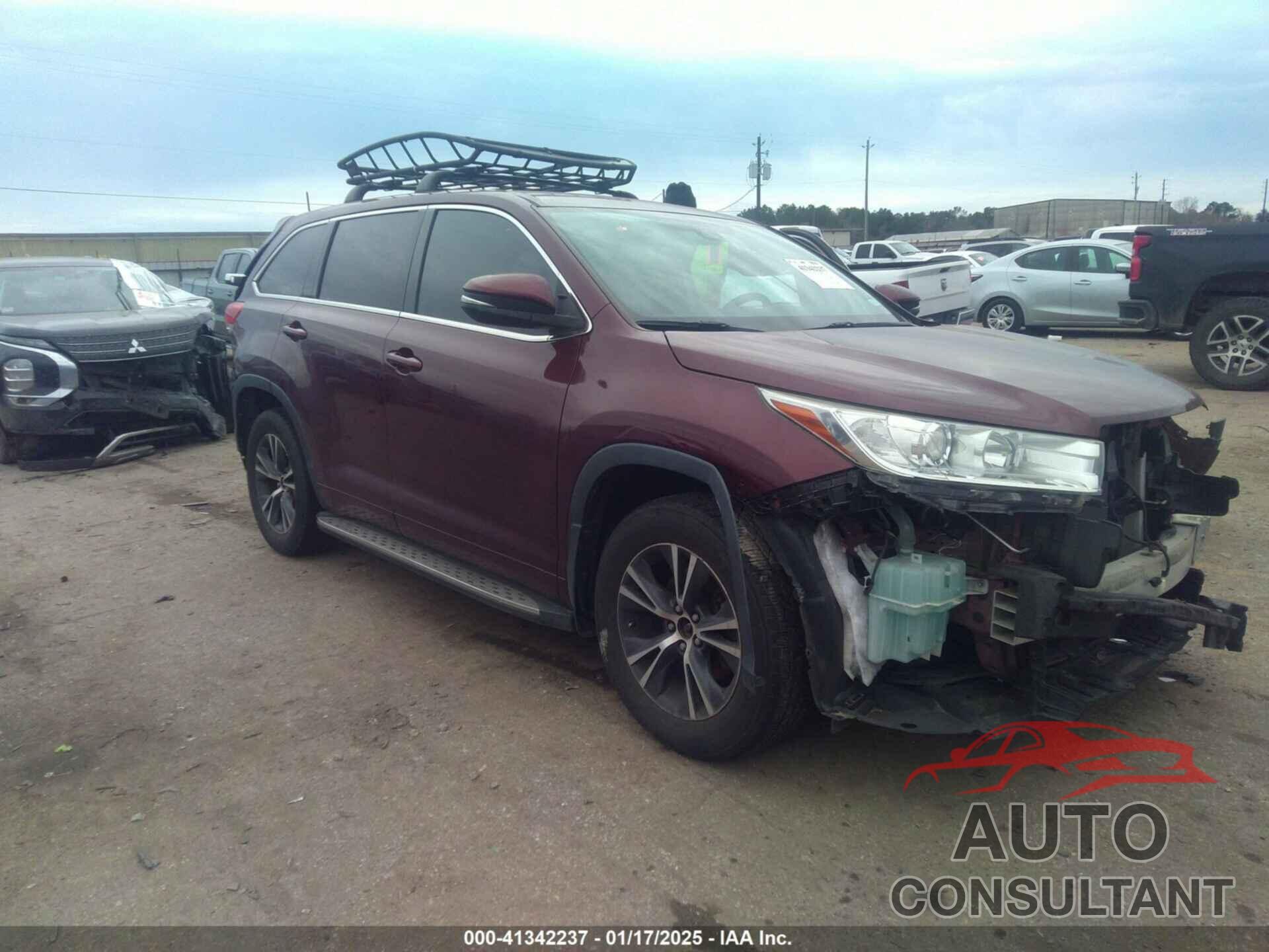 TOYOTA HIGHLANDER 2018 - 5TDZZRFHXJS260595