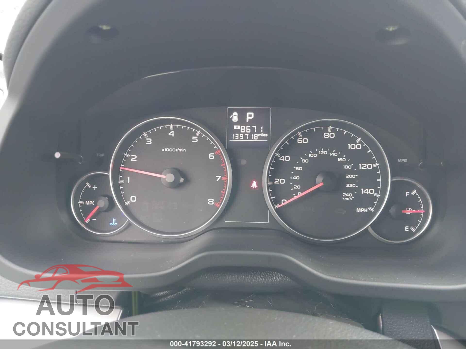 SUBARU OUTBACK 2014 - 4S4BRBCC6E3205694