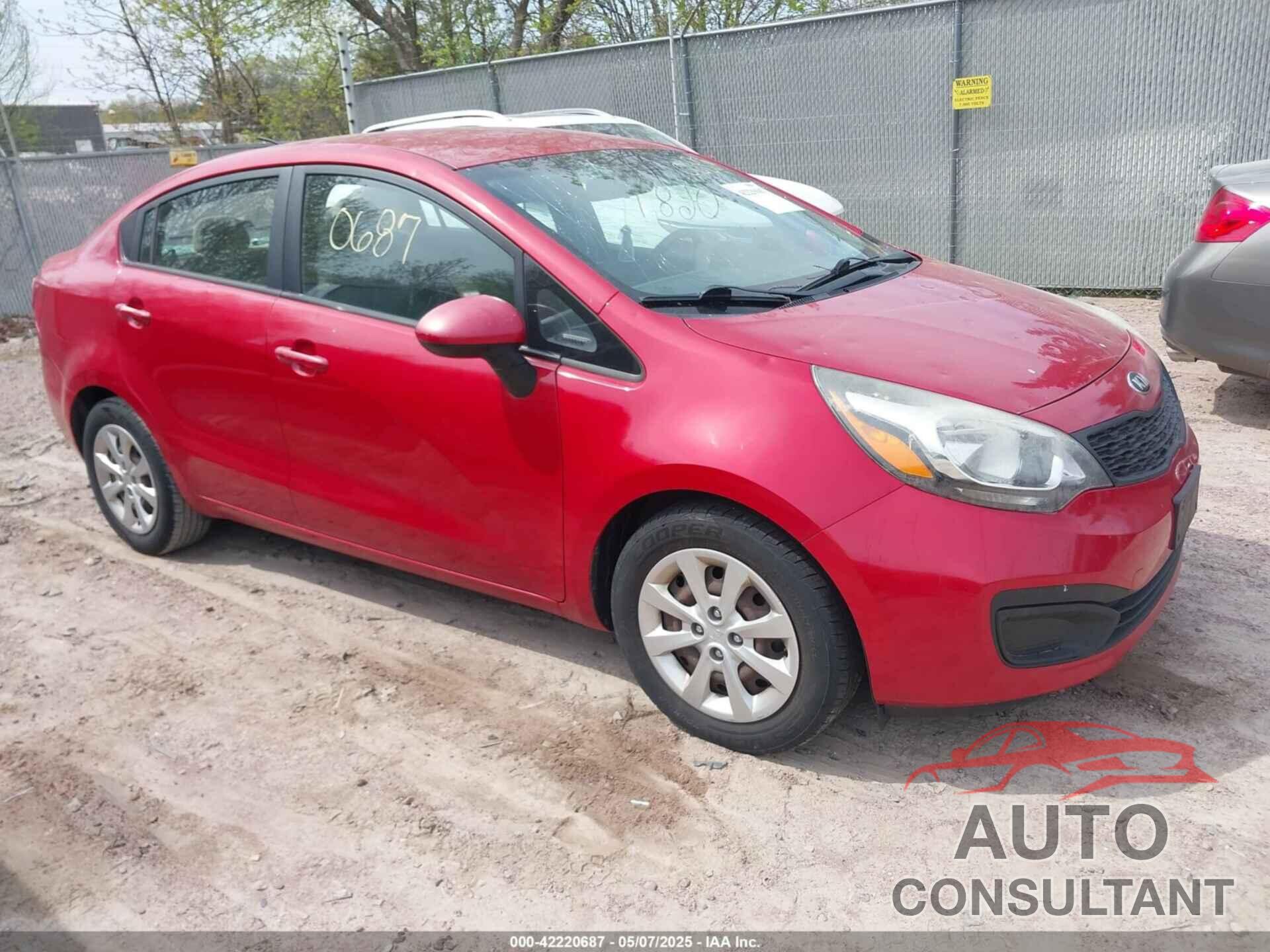 KIA RIO 2014 - KNADM4A35E6393601