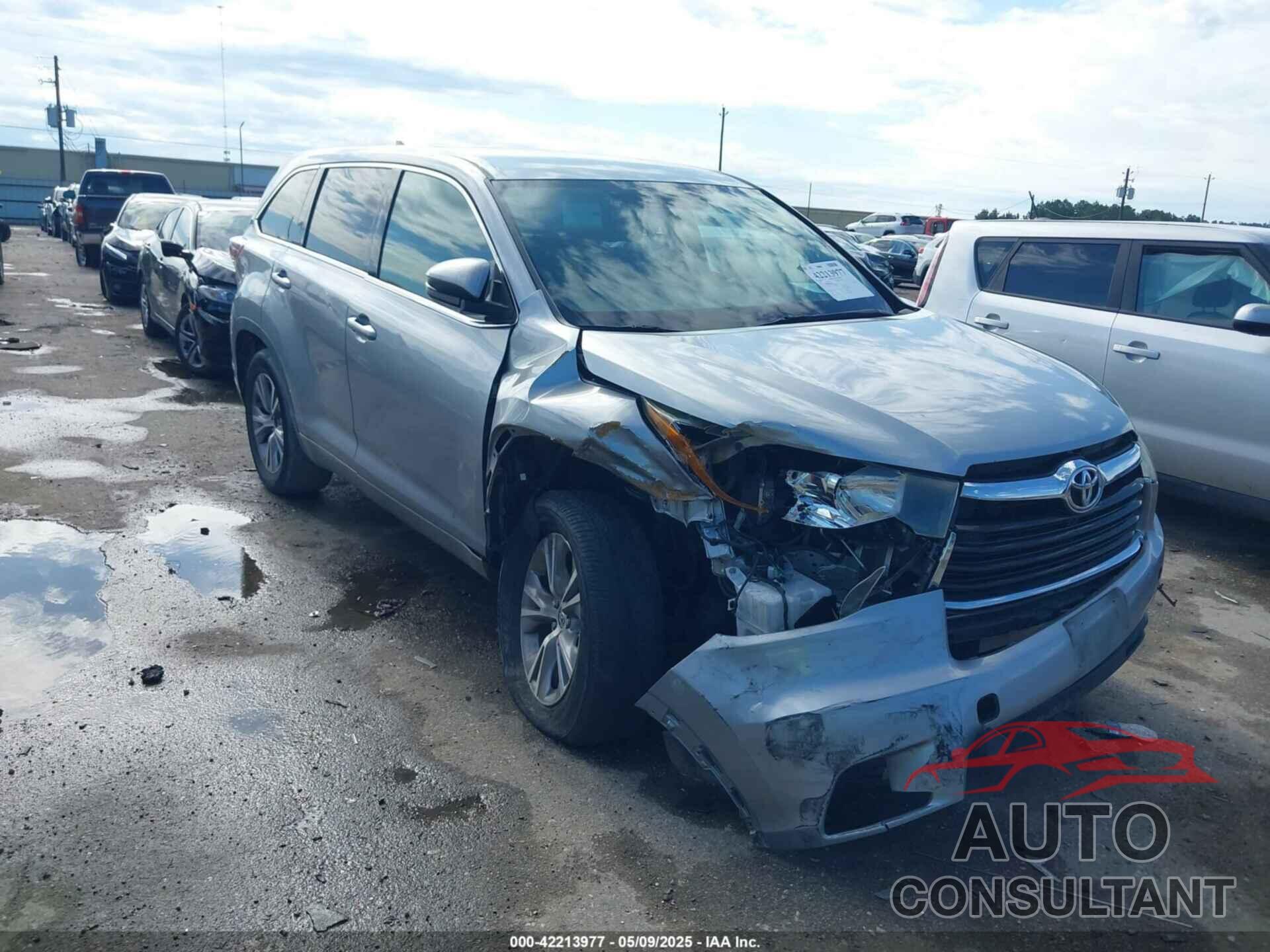TOYOTA HIGHLANDER 2015 - 5TDZKRFH4FS116360