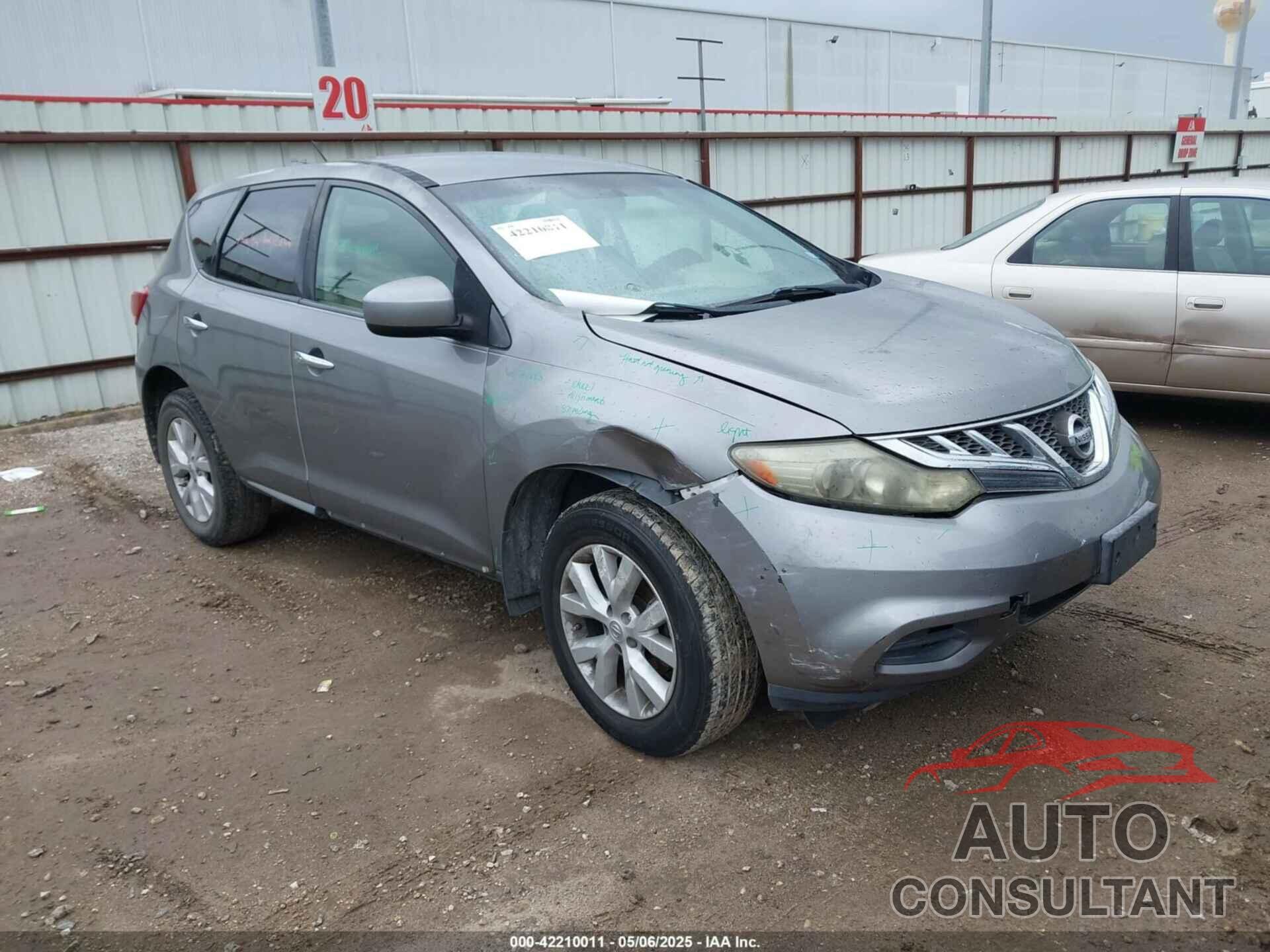 NISSAN MURANO 2012 - JN8AZ1MUXCW104675