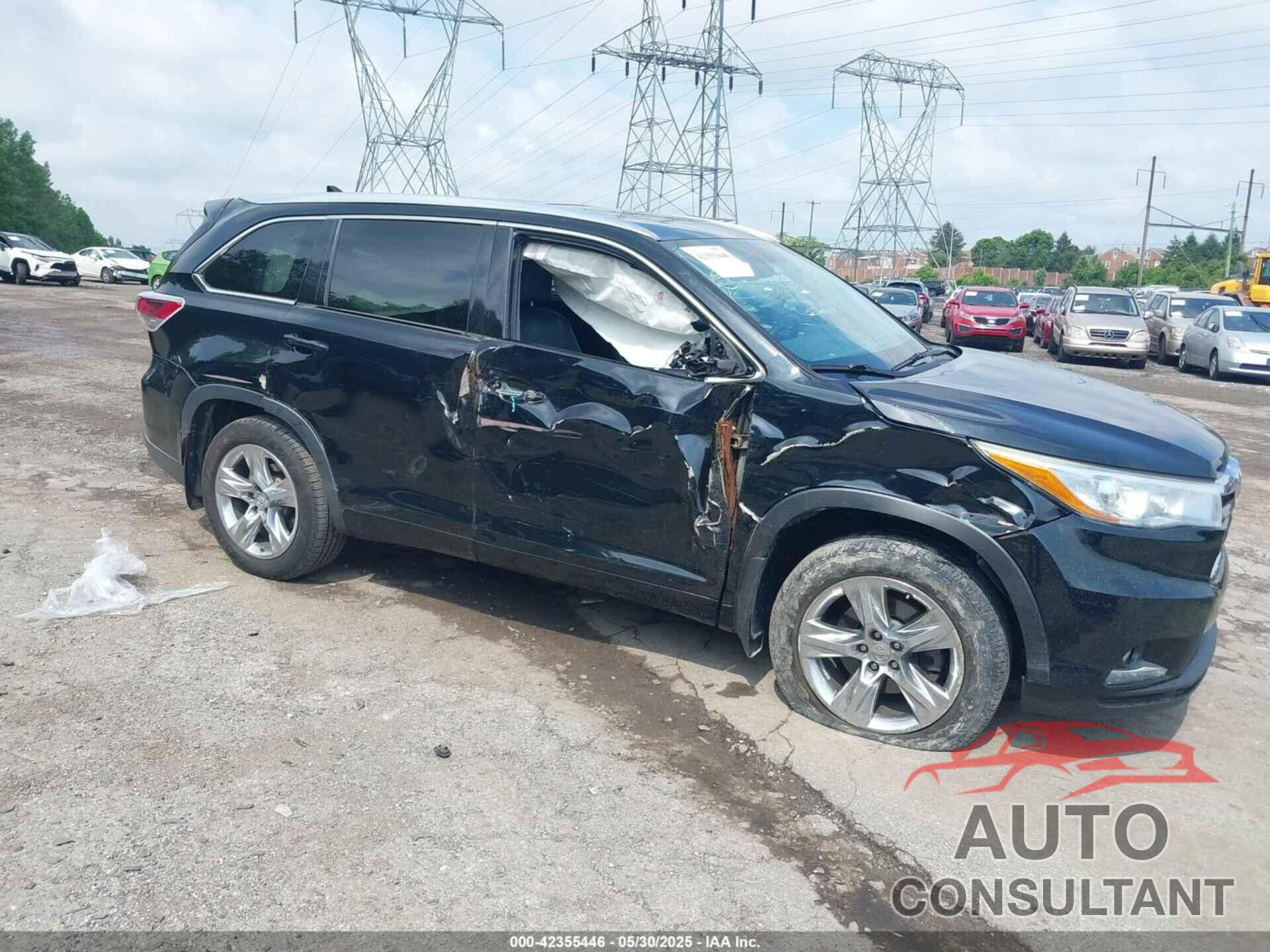 TOYOTA HIGHLANDER 2015 - 5TDDKRFH3FS081529