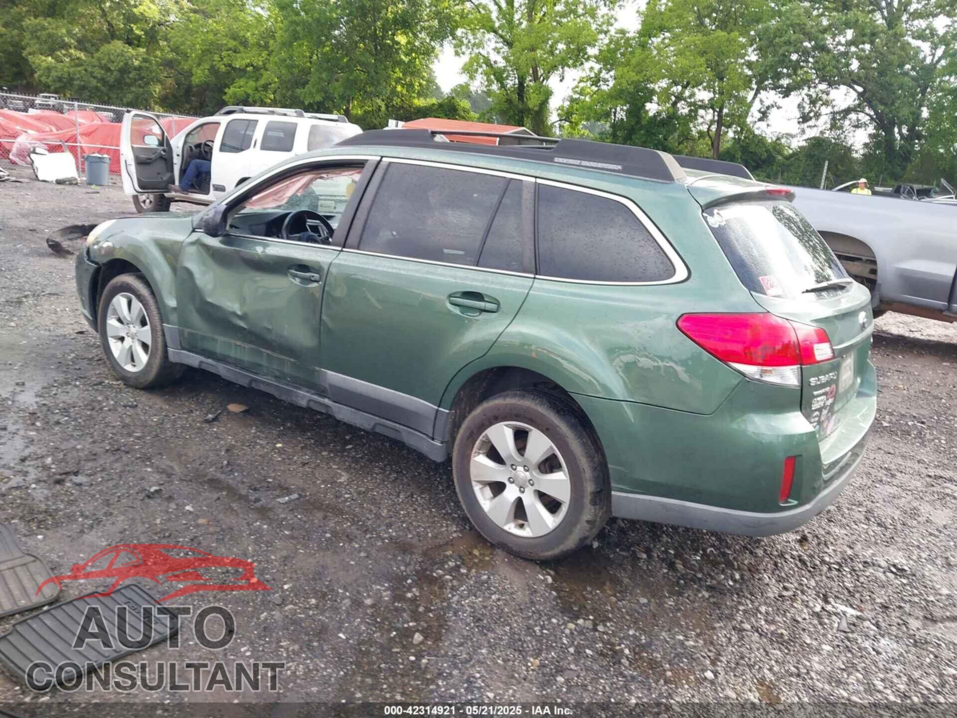 SUBARU OUTBACK 2011 - 4S4BRBCC4B3312044