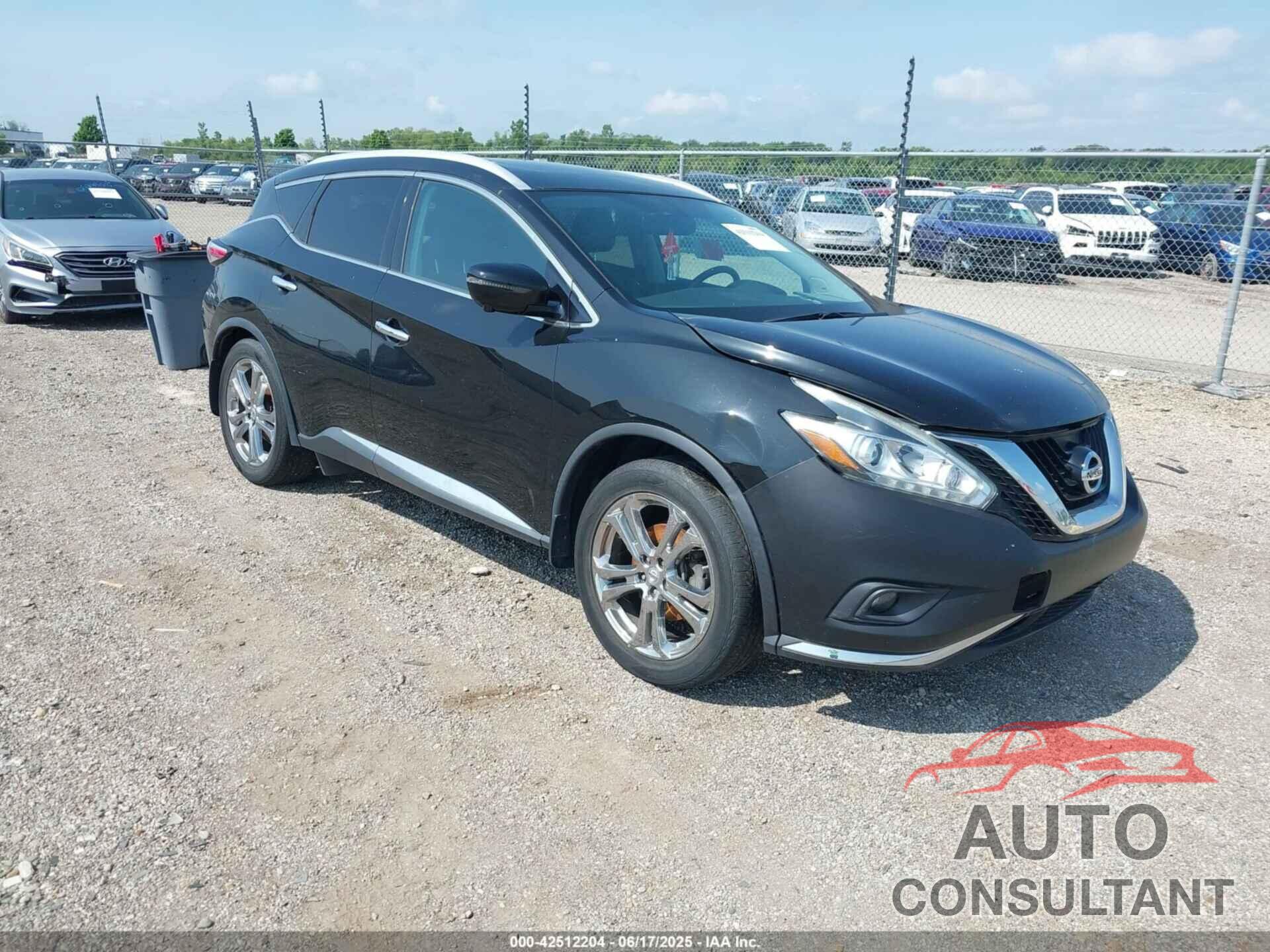 NISSAN MURANO 2015 - 5N1AZ2MH6FN286787