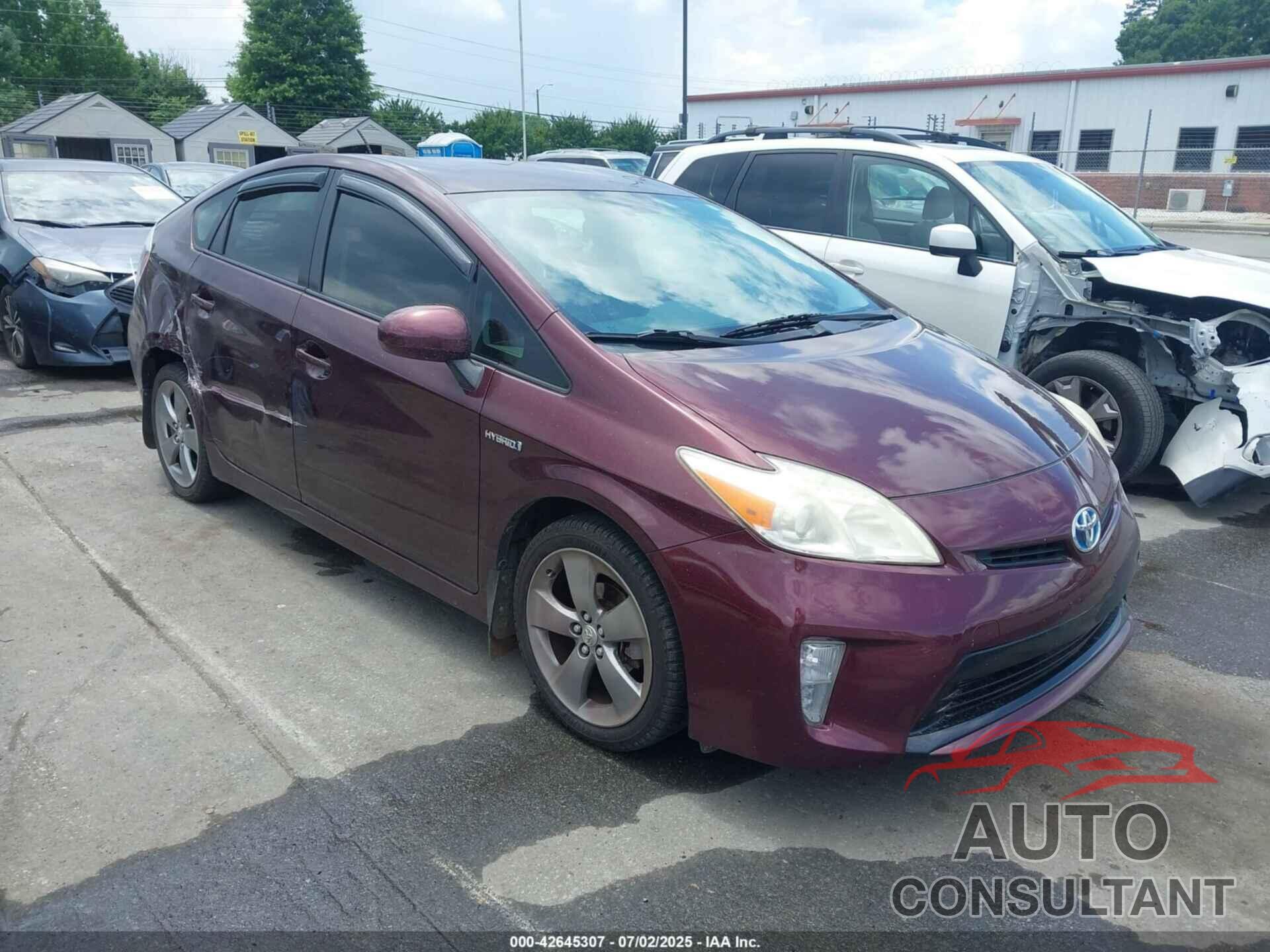 TOYOTA PRIUS 2013 - JTDKN3DU8D5577313