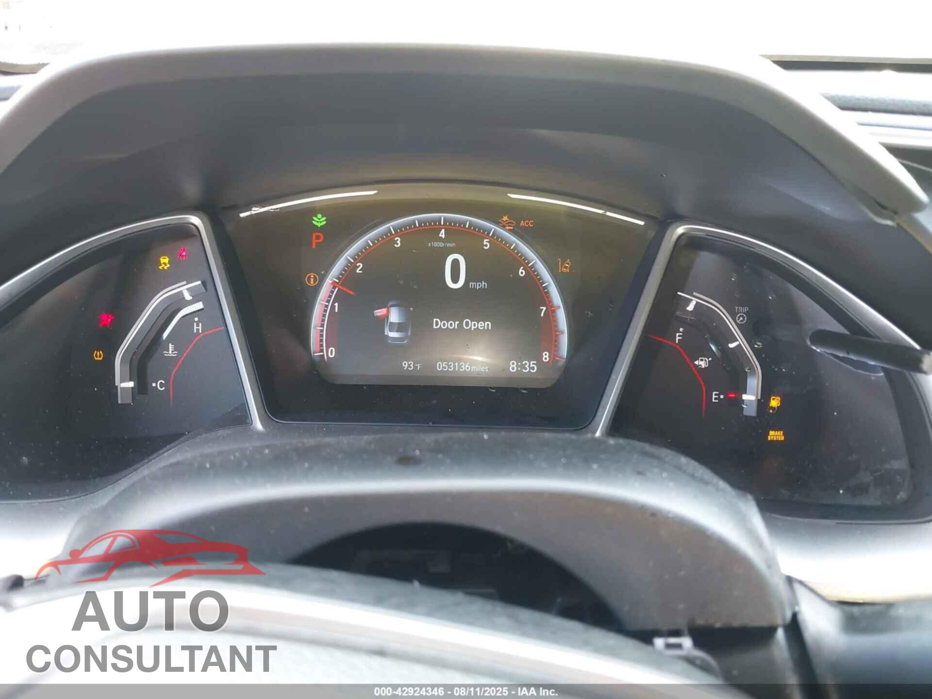 HONDA CIVIC 2019 - 2HGFC2F85KH573244