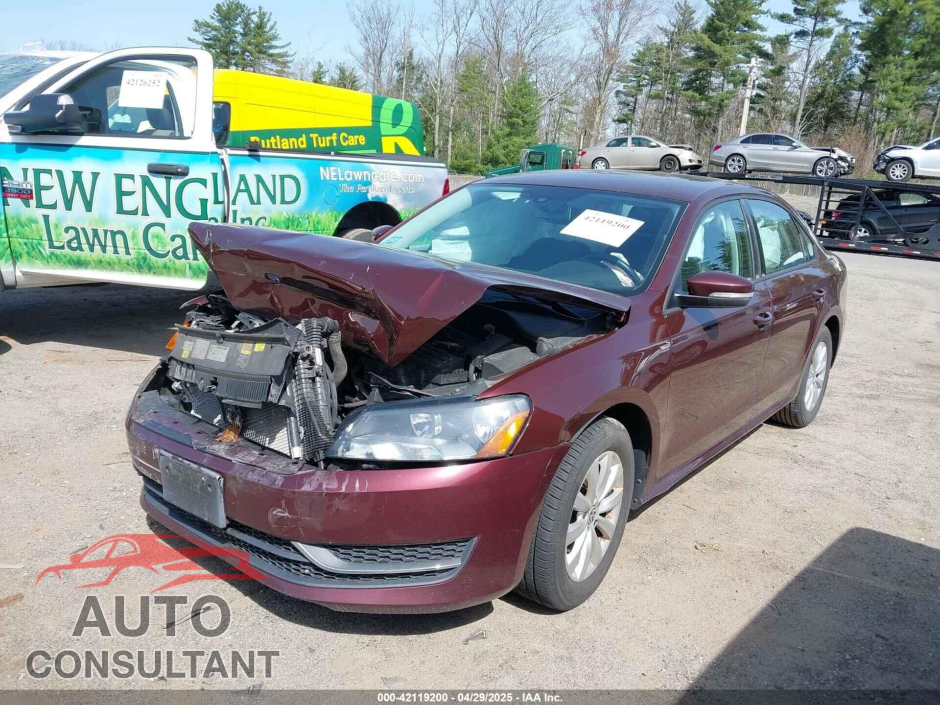 VOLKSWAGEN PASSAT 2014 - 1VWAT7A39EC102512