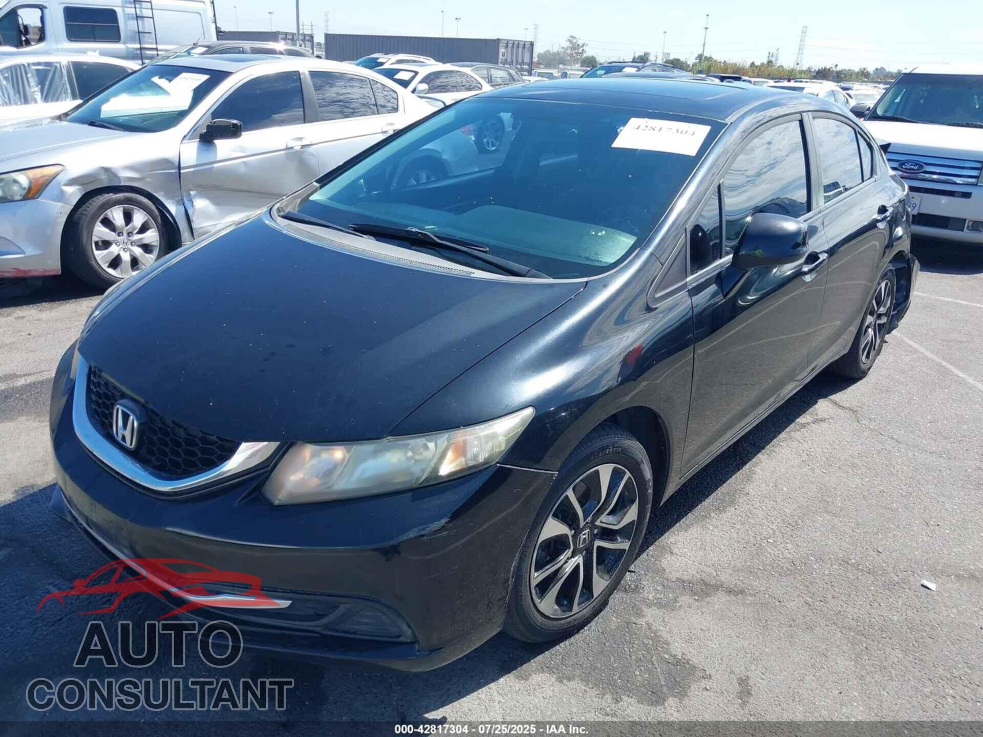 HONDA CIVIC 2013 - 19XFB2F85DE243989