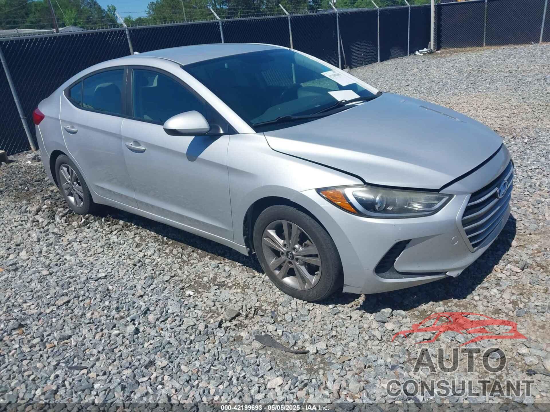 HYUNDAI ELANTRA 2017 - KMHD84LF6HU179968