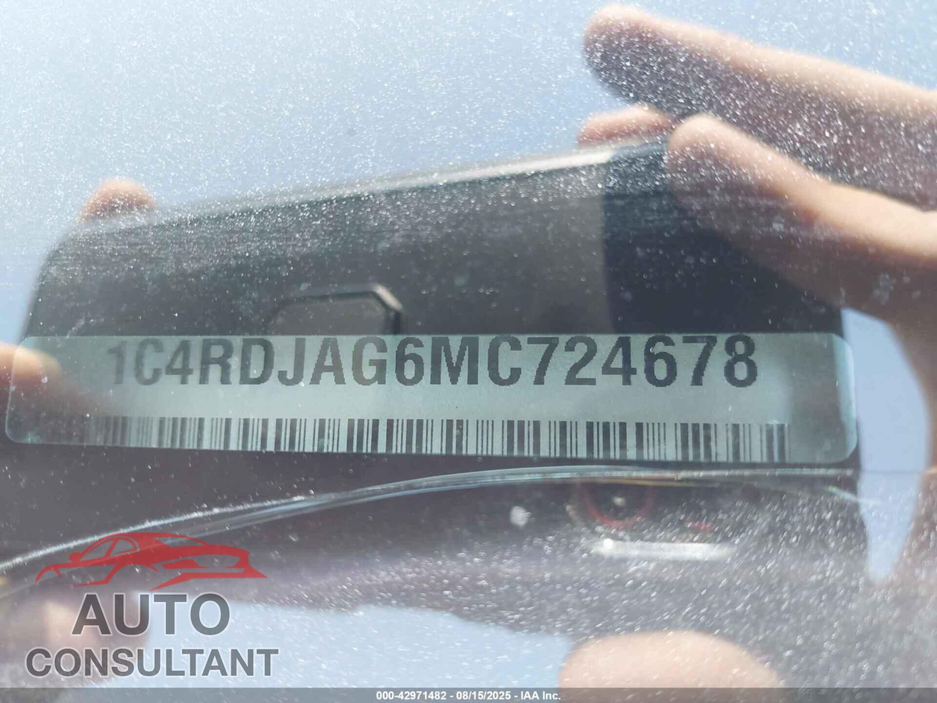 DODGE DURANGO 2021 - 1C4RDJAG6MC724678