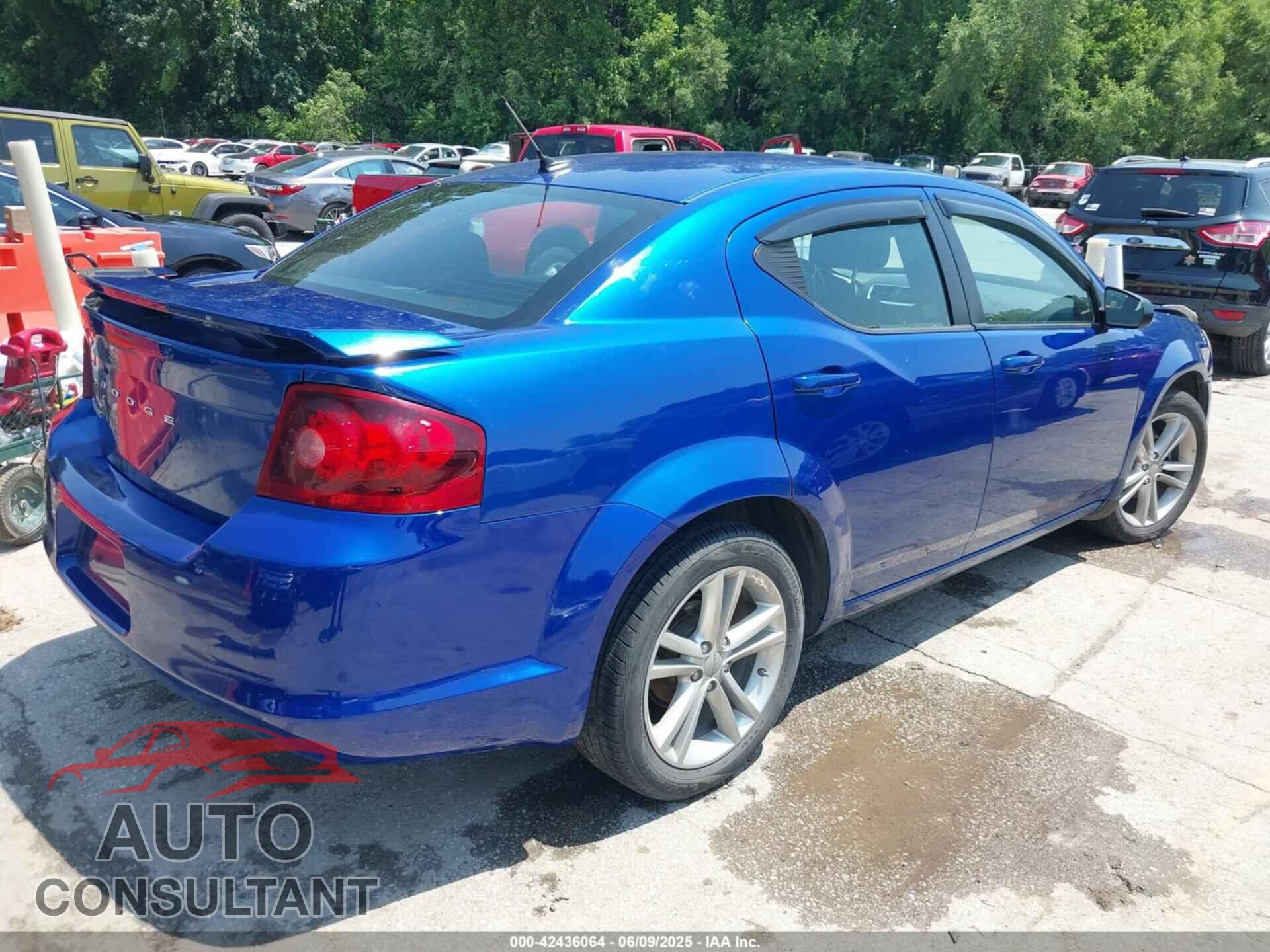 DODGE AVENGER 2012 - 1C3CDZAG1CN256127
