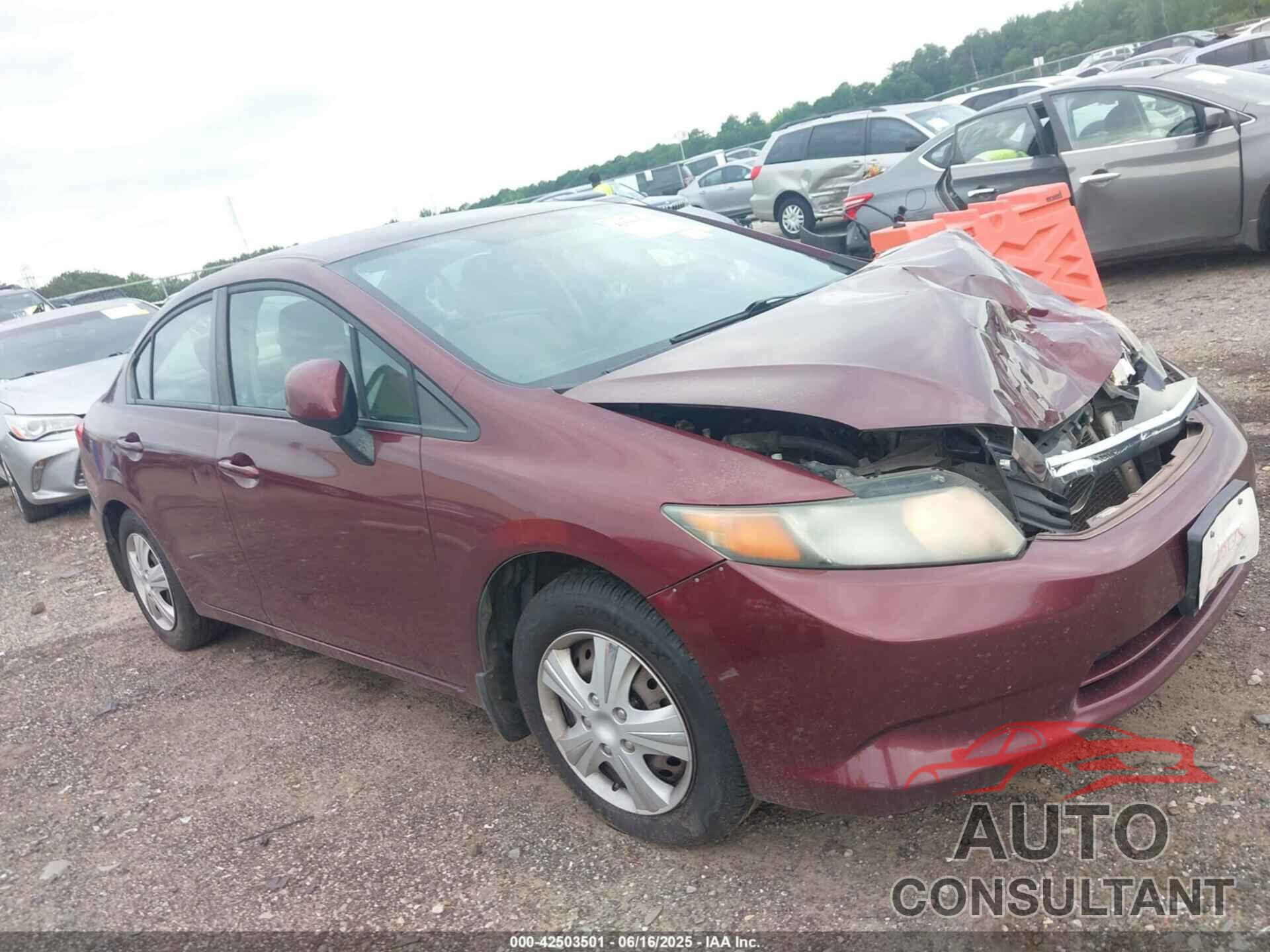HONDA CIVIC 2012 - 2HGFB2F50CH586753