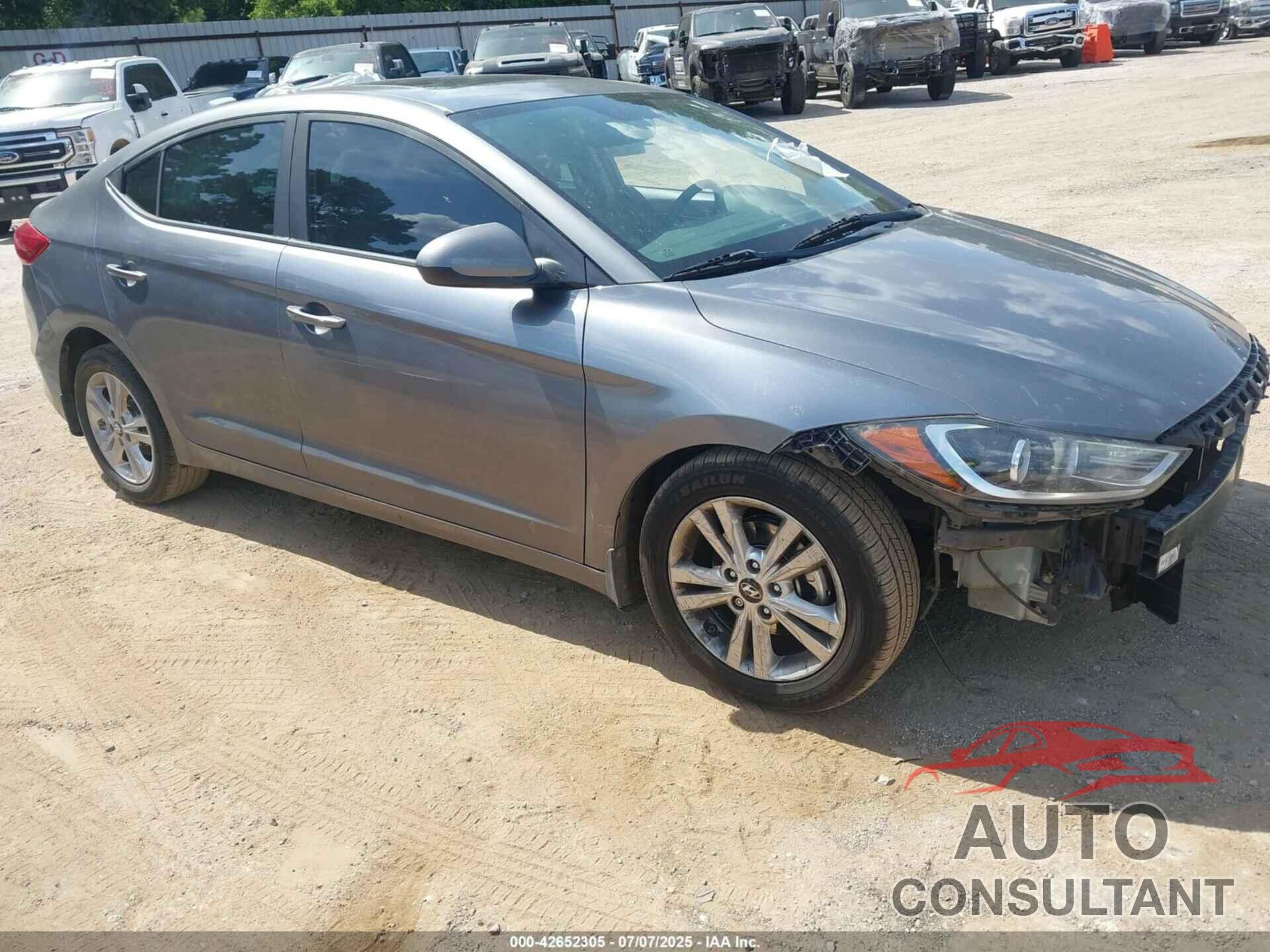 HYUNDAI ELANTRA 2018 - 5NPD84LFXJH267541