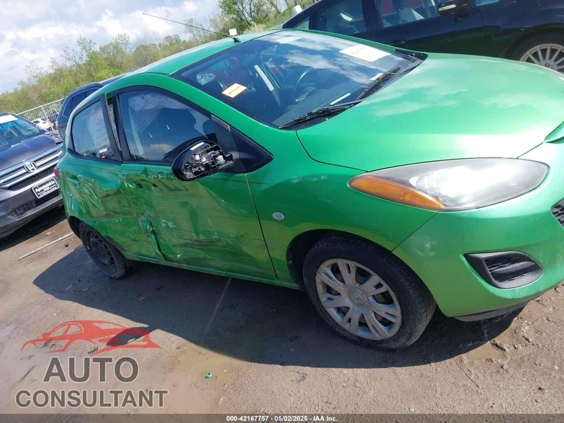 MAZDA MAZDA2 2011 - JM1DE1HY5B0116705