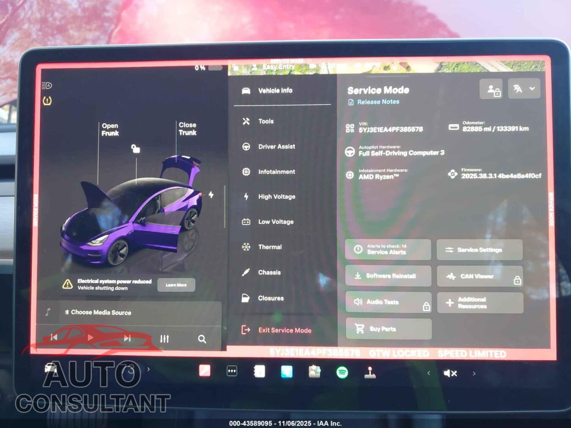 TESLA MODEL 3 2023 - 5YJ3E1EA4PF385578