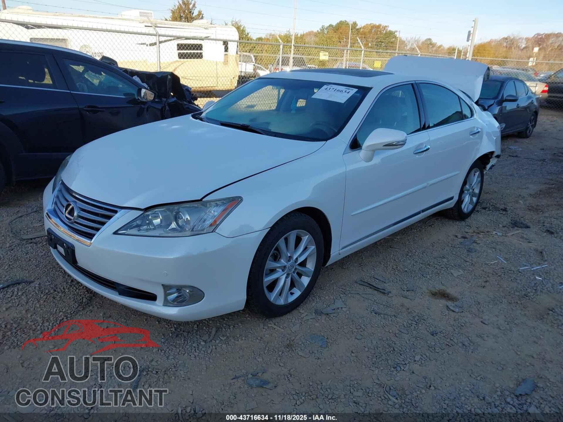 LEXUS ES 350 2011 - JTHBK1EG2B2429449