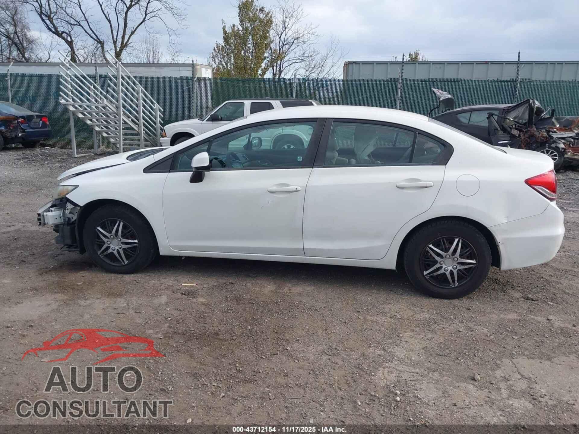 HONDA CIVIC 2013 - 19XFB2F52DE207599