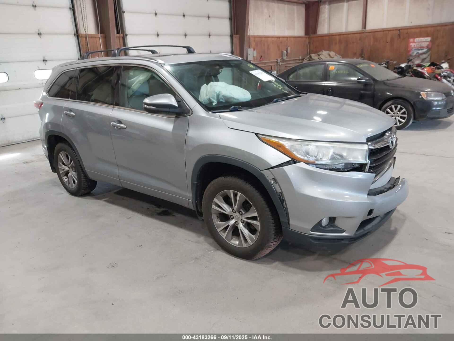 TOYOTA HIGHLANDER 2015 - 5TDJKRFH1FS209947