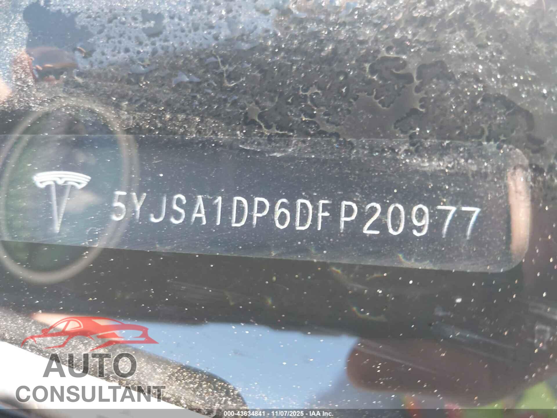 TESLA MODEL S 2013 - 5YJSA1DP6DFP20977
