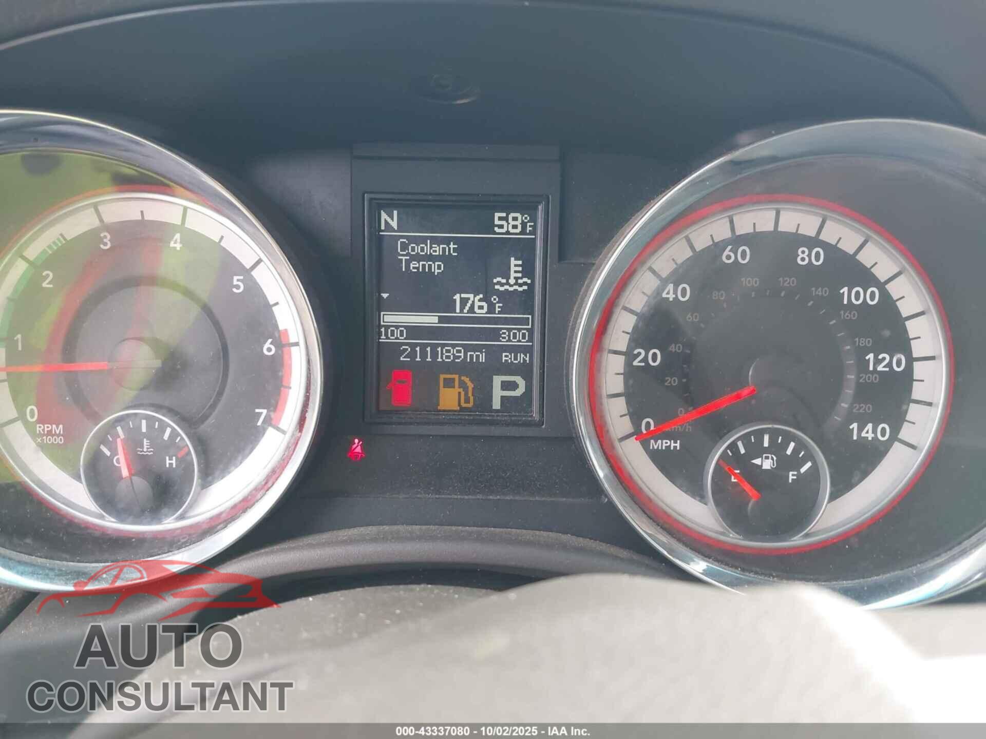 DODGE DURANGO 2011 - 1D4SE4GTXBC597681