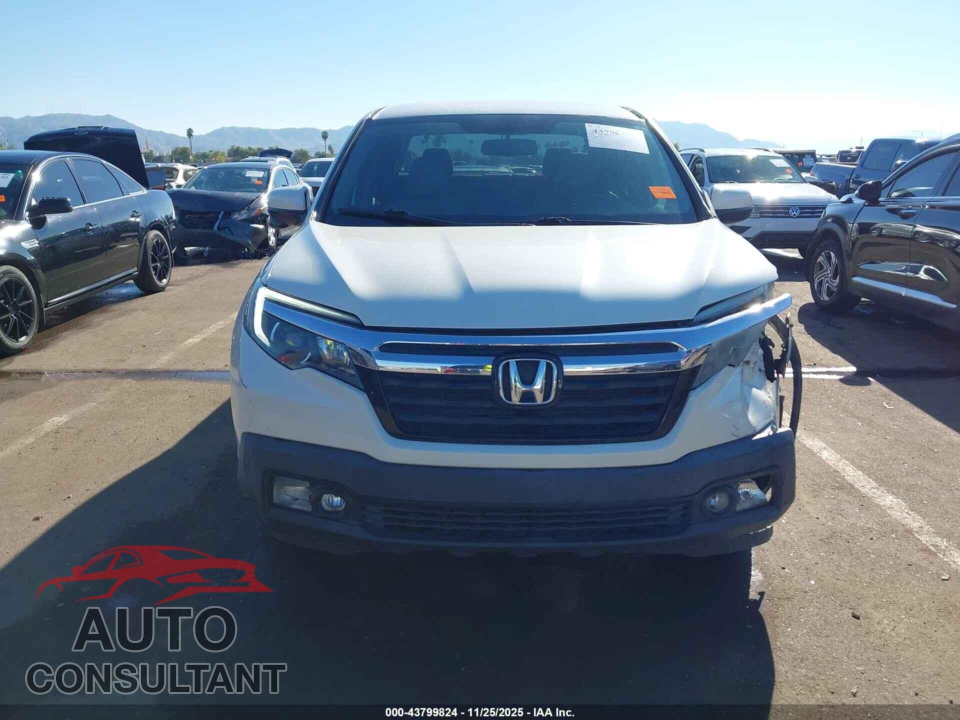 HONDA RIDGELINE 2017 - 5FPYK2F6XHB007188