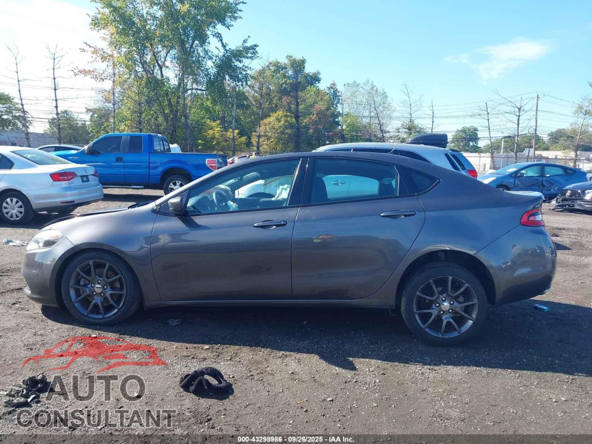 DODGE DART 2015 - 1C3CDFBB3FD301841