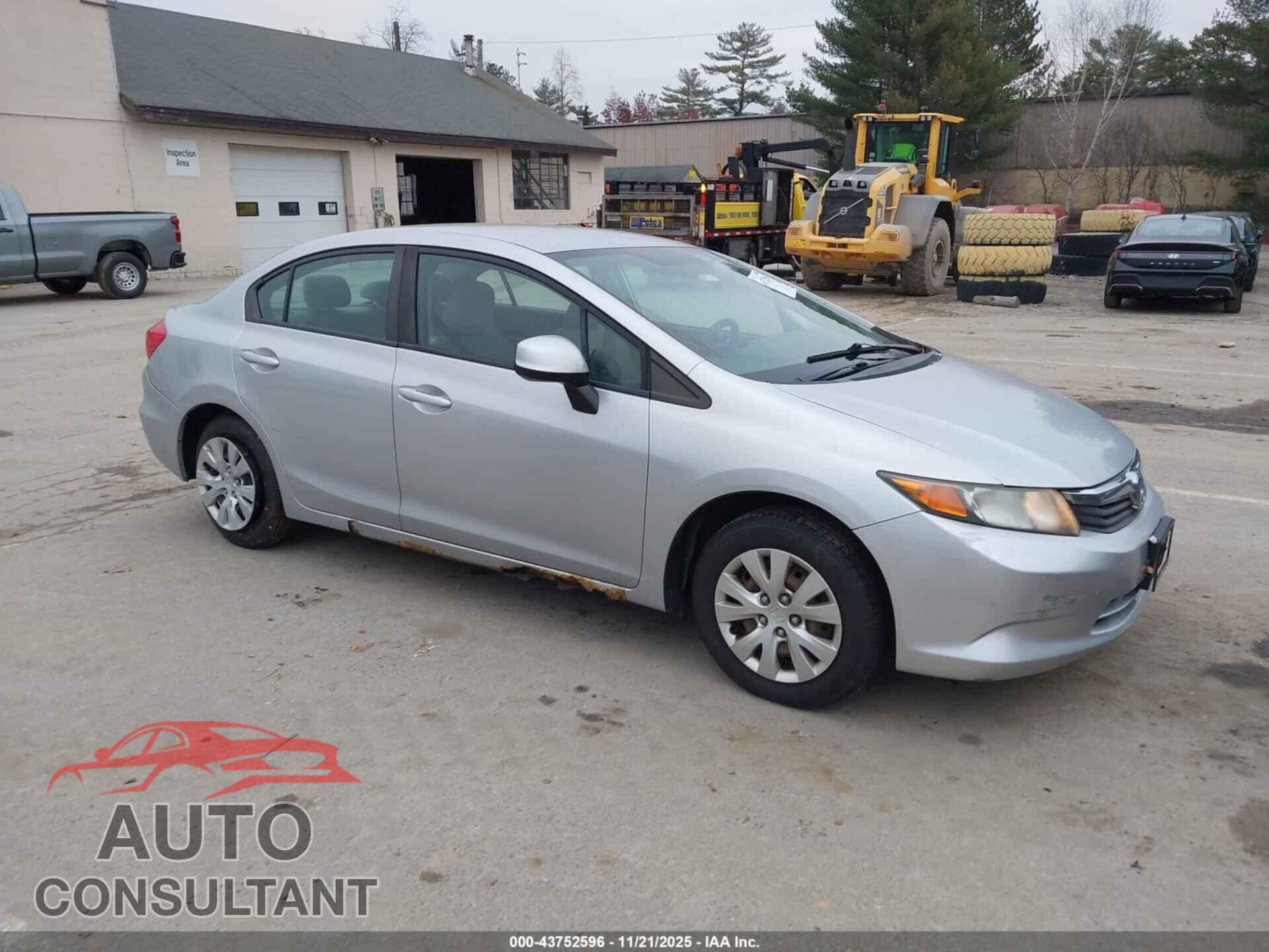 HONDA CIVIC 2012 - 2HGFB2F51CH315958