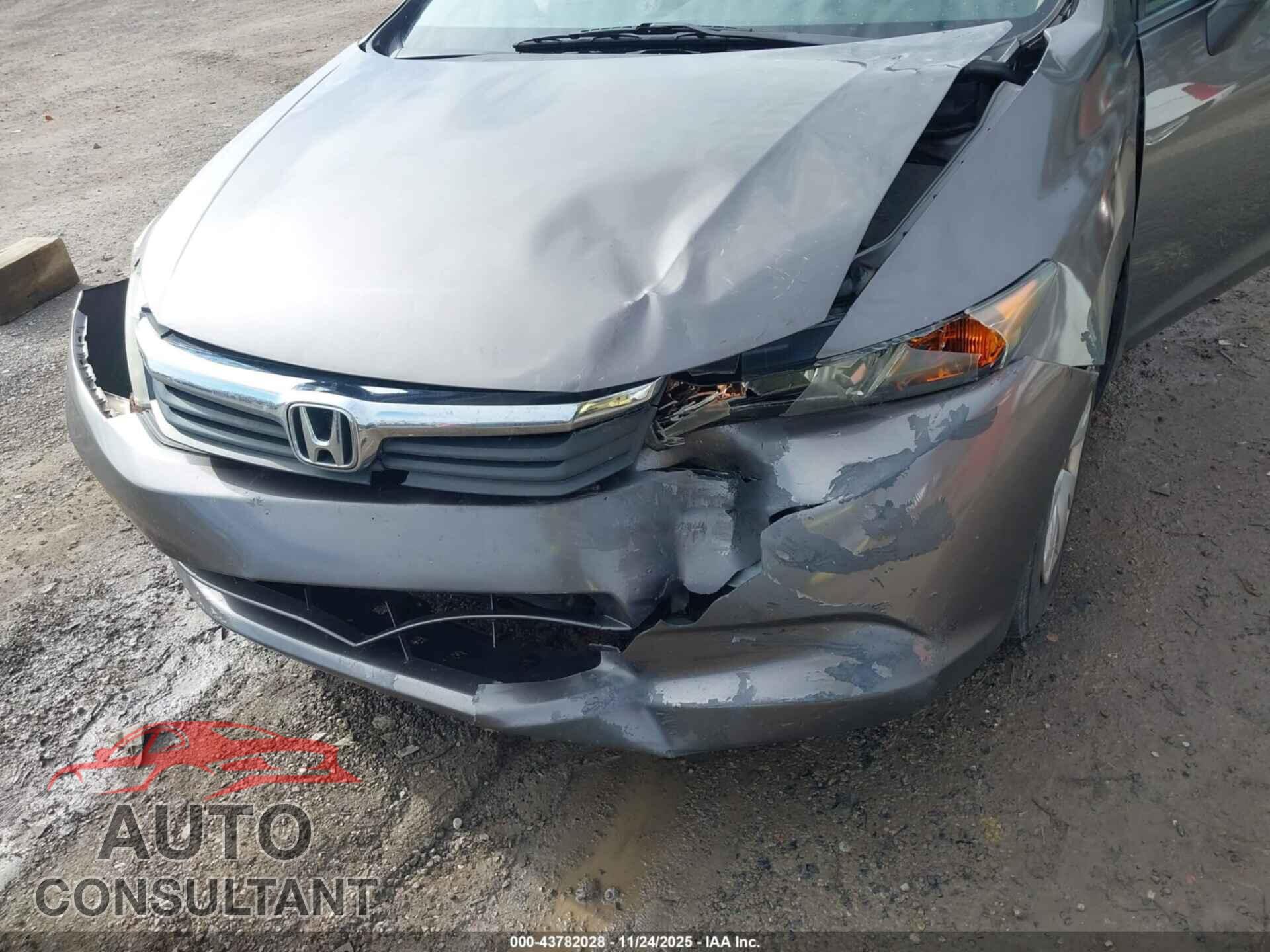 HONDA CIVIC 2012 - 19XFB2F52CE086877