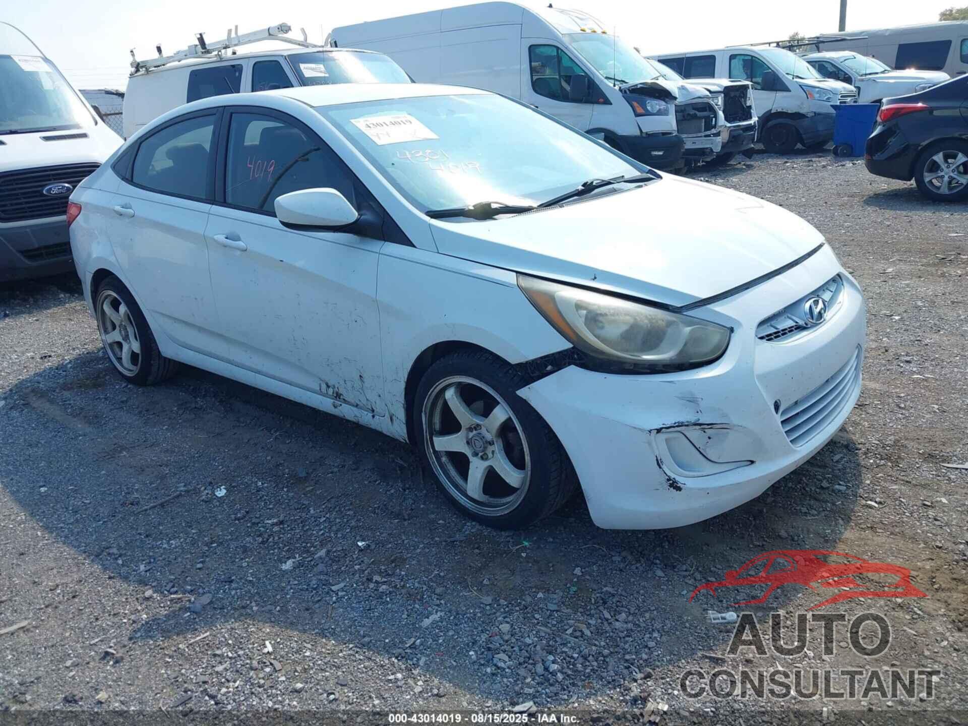 HYUNDAI ACCENT 2012 - KMHCT4AE7CU249622