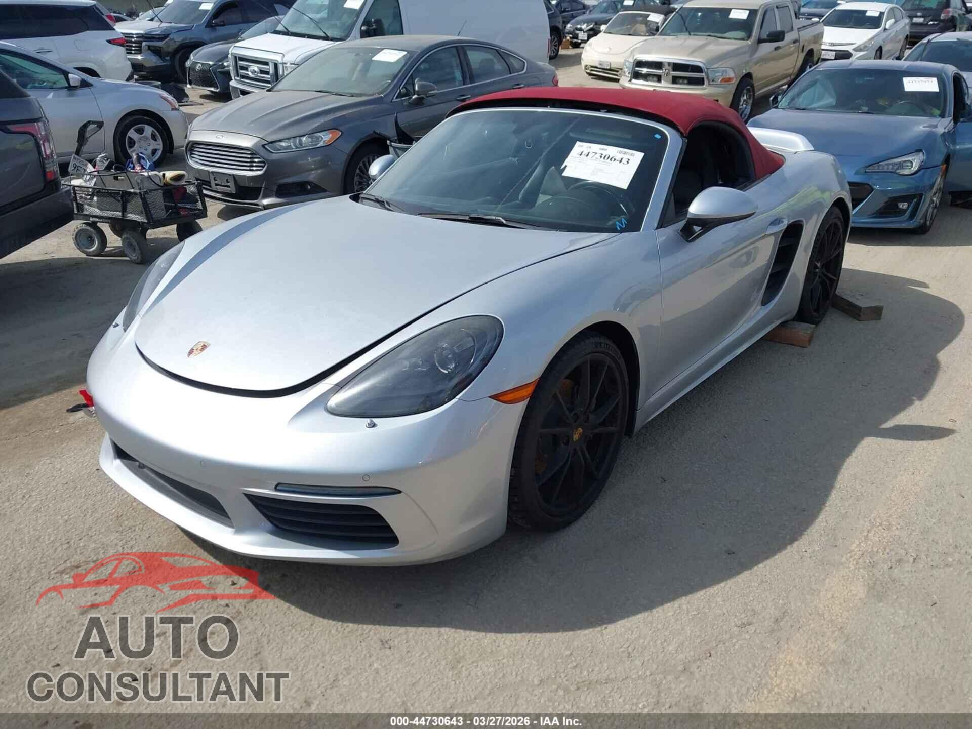 PORSCHE 718 BOXSTER 2018 - WP0CA2A80JS210792