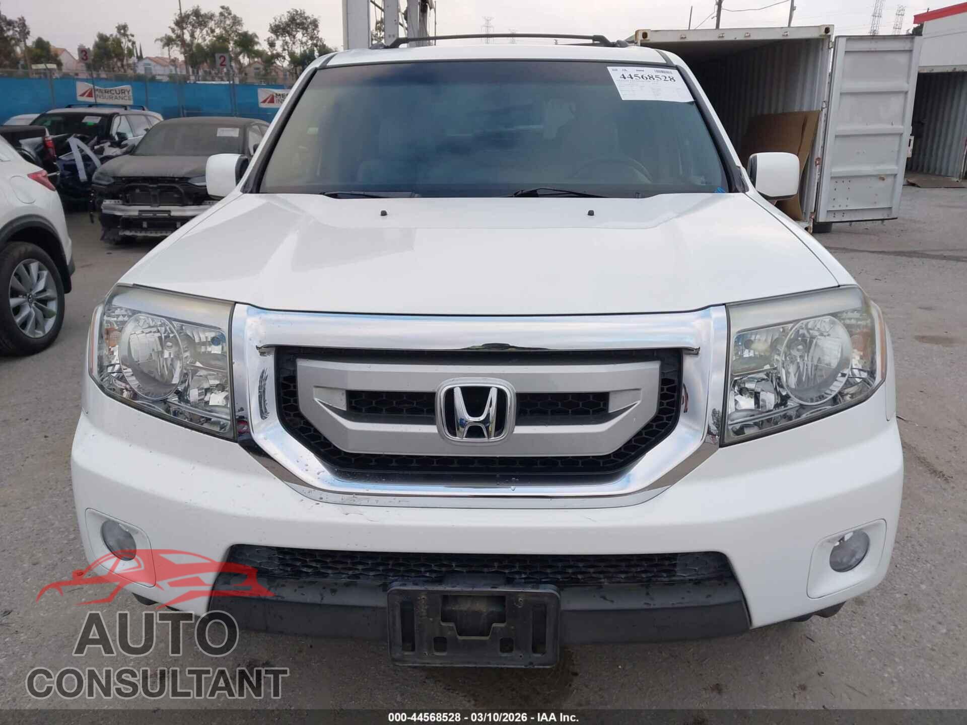 HONDA PILOT 2011 - 5FNYF3H57BB016462