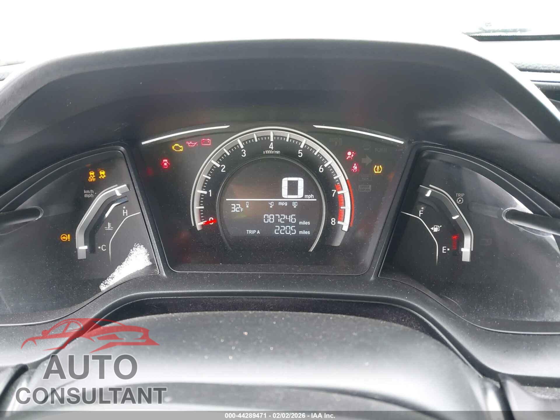 HONDA CIVIC 2018 - 19XFC2E53JE030393