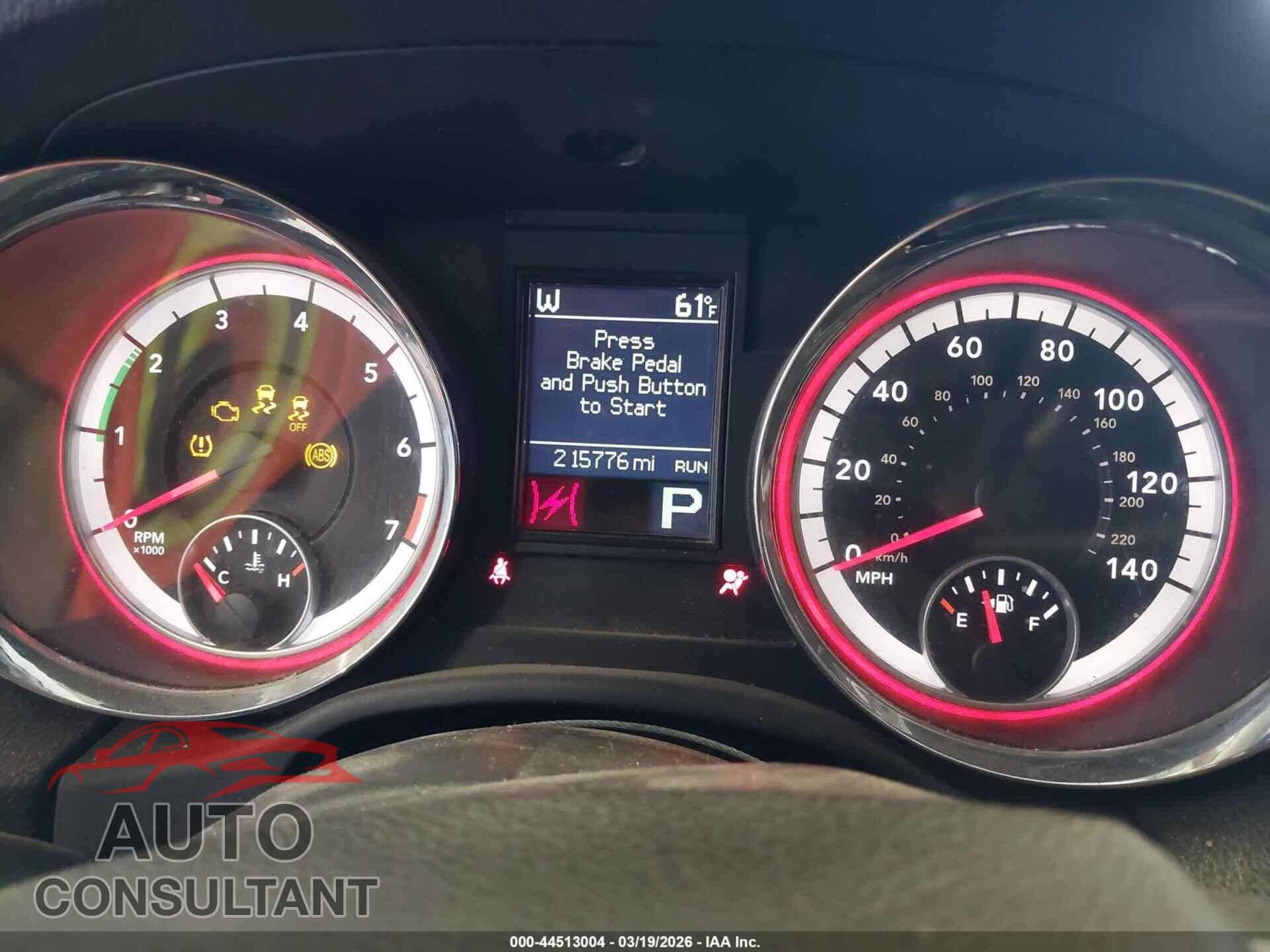 DODGE DURANGO 2013 - 1C4RDJDG2DC608549