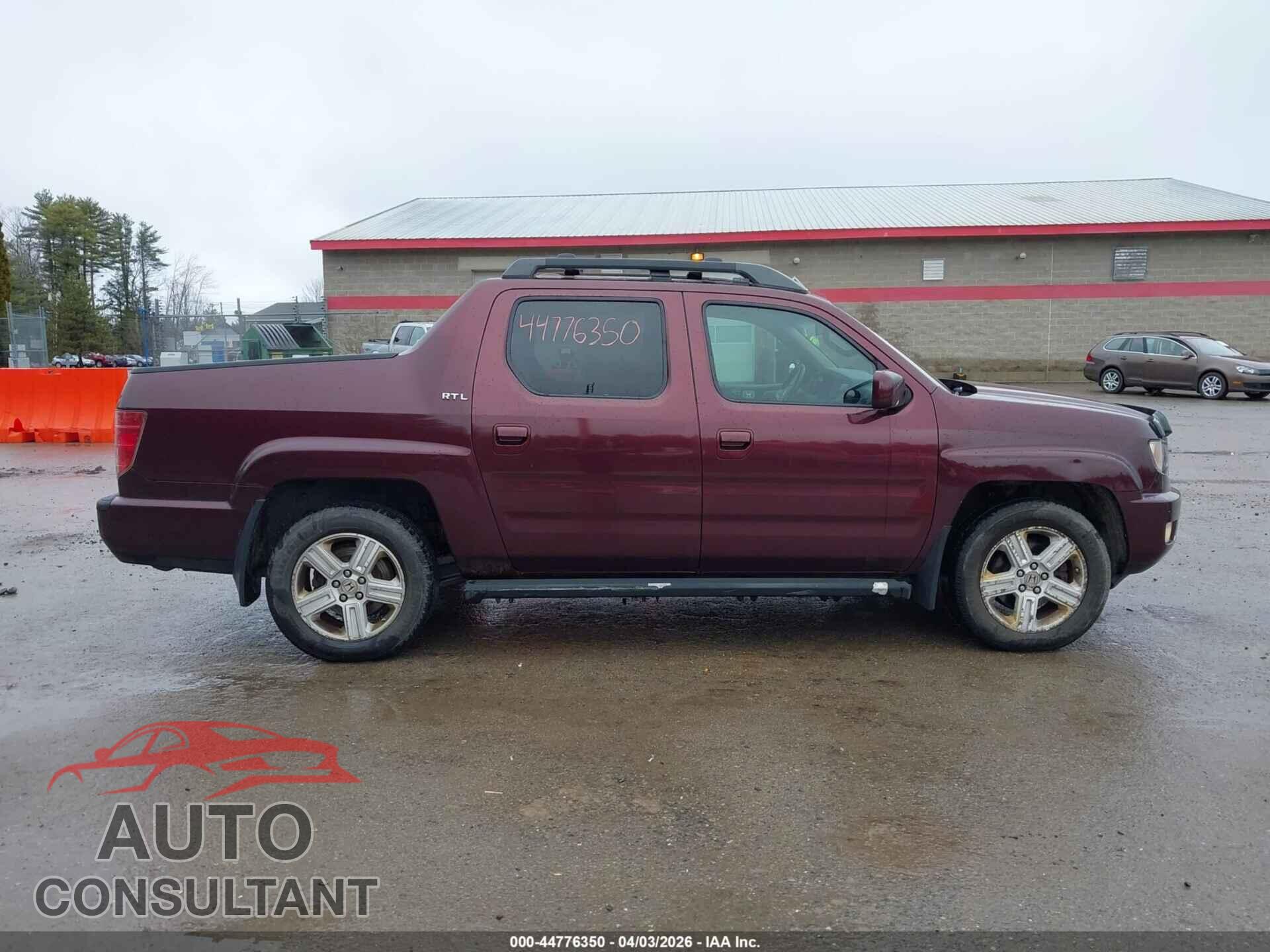 HONDA RIDGELINE 2009 - 5FPYK16599B107513