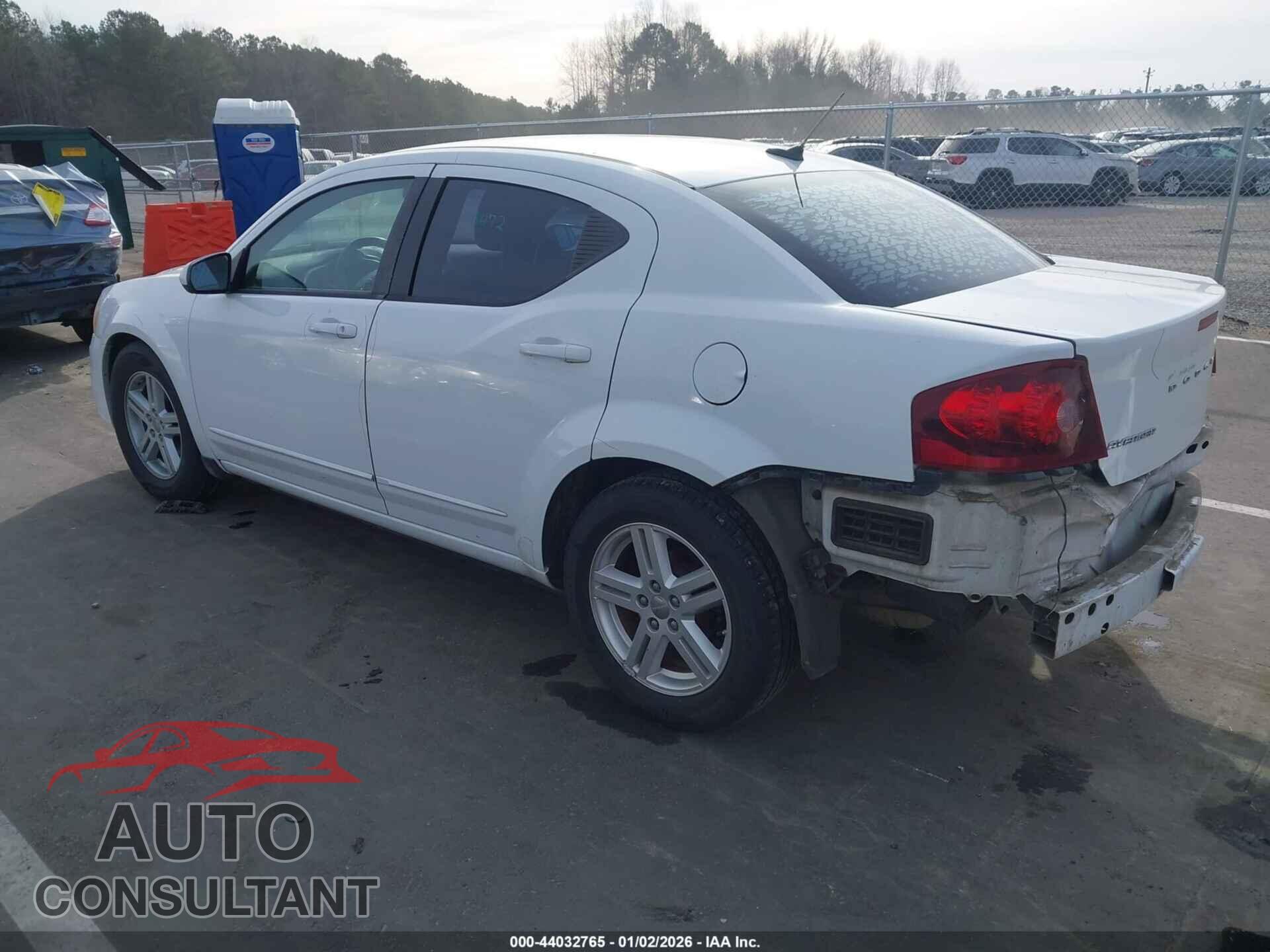 DODGE AVENGER 2013 - 1C3CDZCB3DN663045