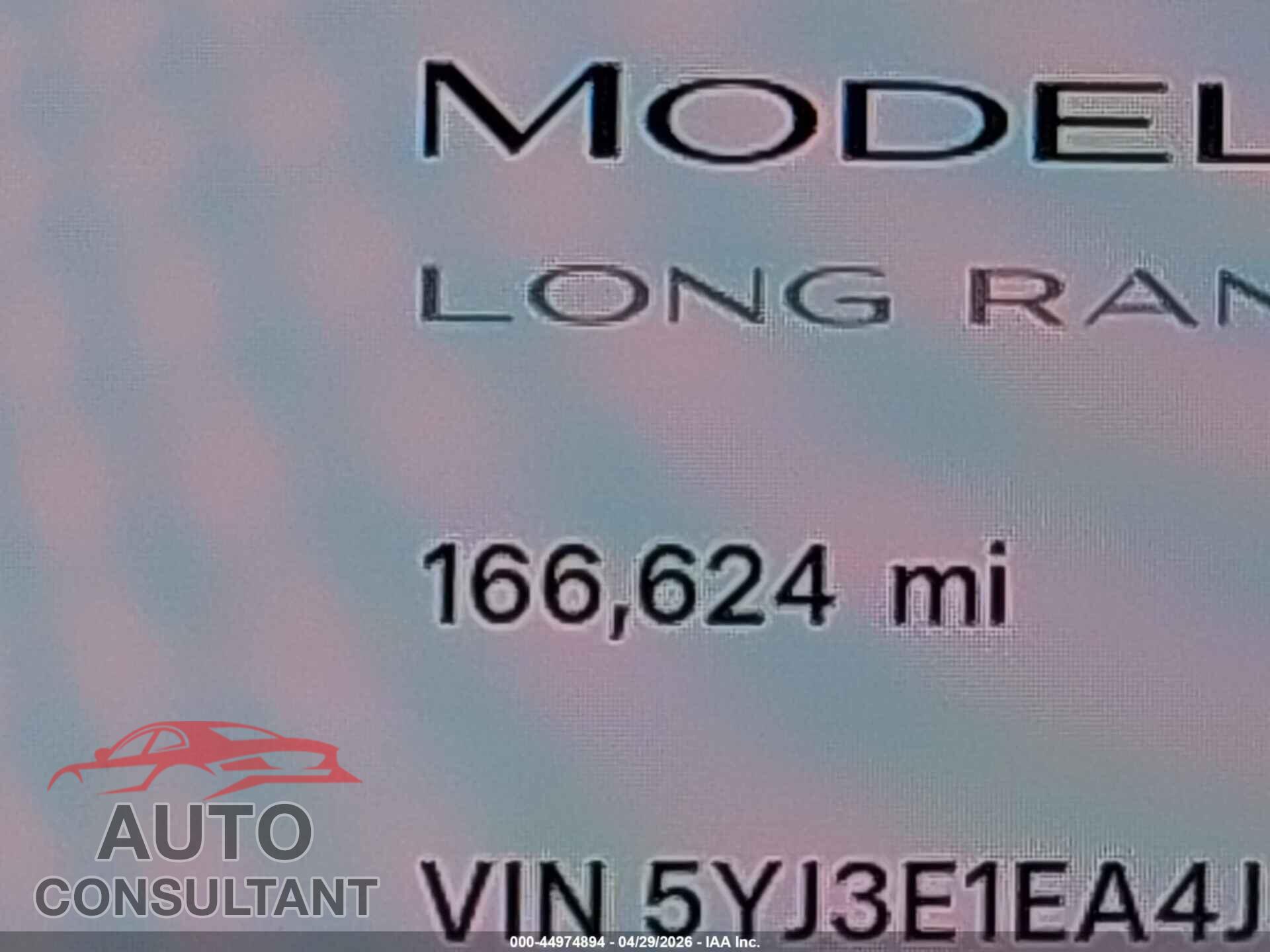 TESLA MODEL 3 2018 - 5YJ3E1EA4JF048531