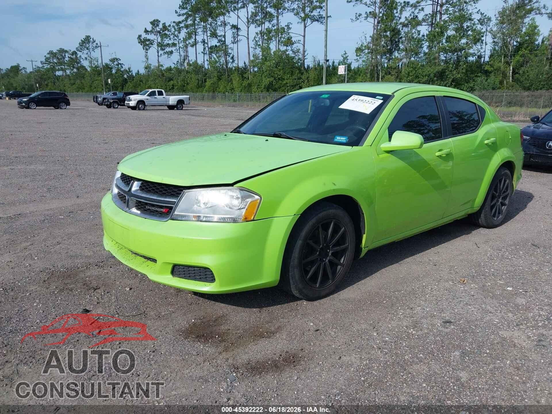 DODGE AVENGER 2014 - 1C3CDZAG4EN193754
