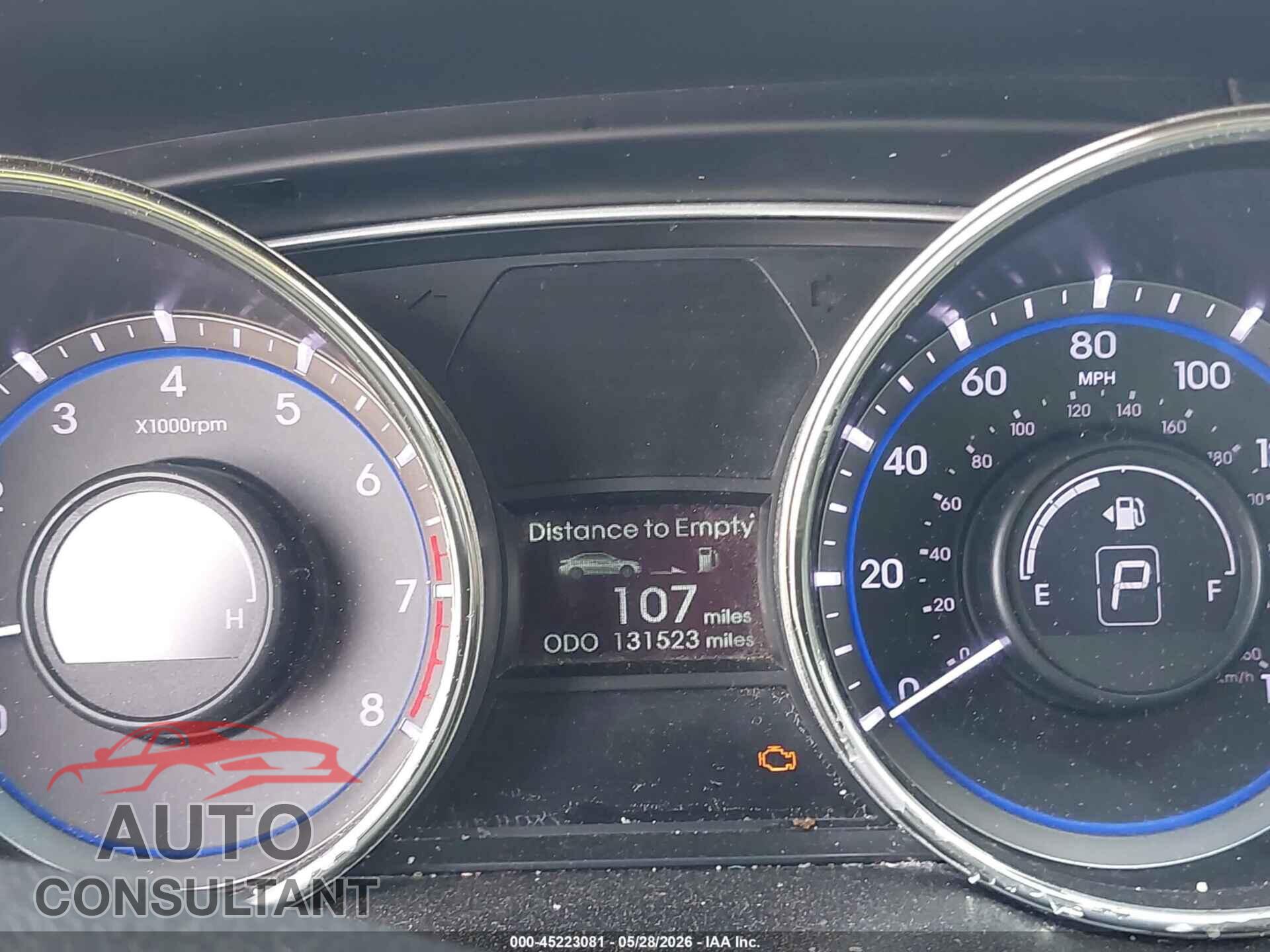 HYUNDAI SONATA 2012 - 5NPEC4AB9CH468854