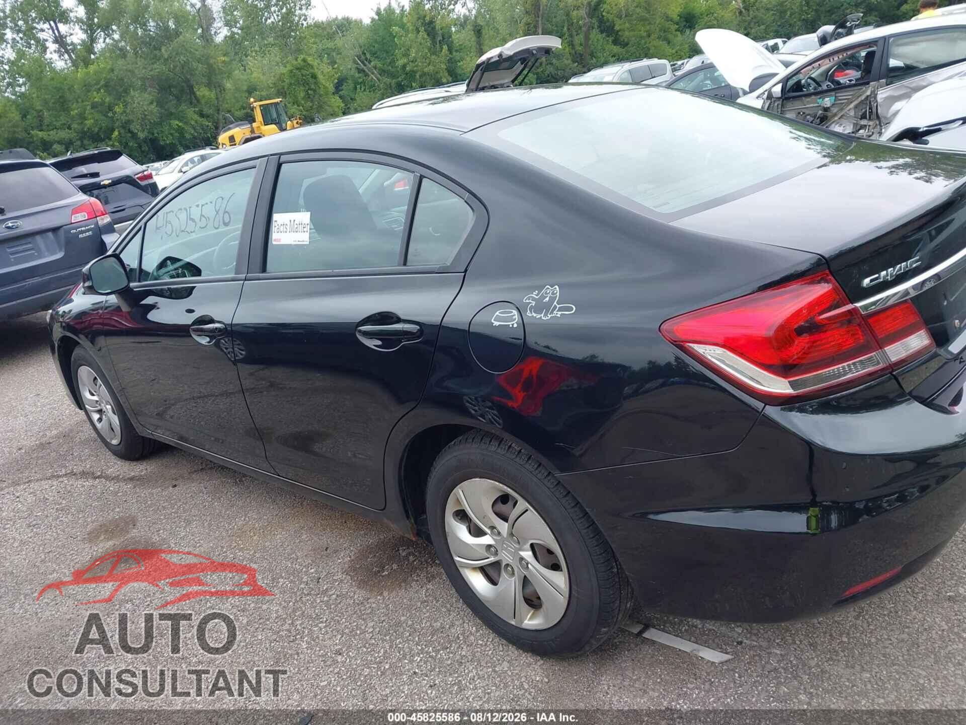 HONDA CIVIC 2013 - 19XFB2E58DE057256