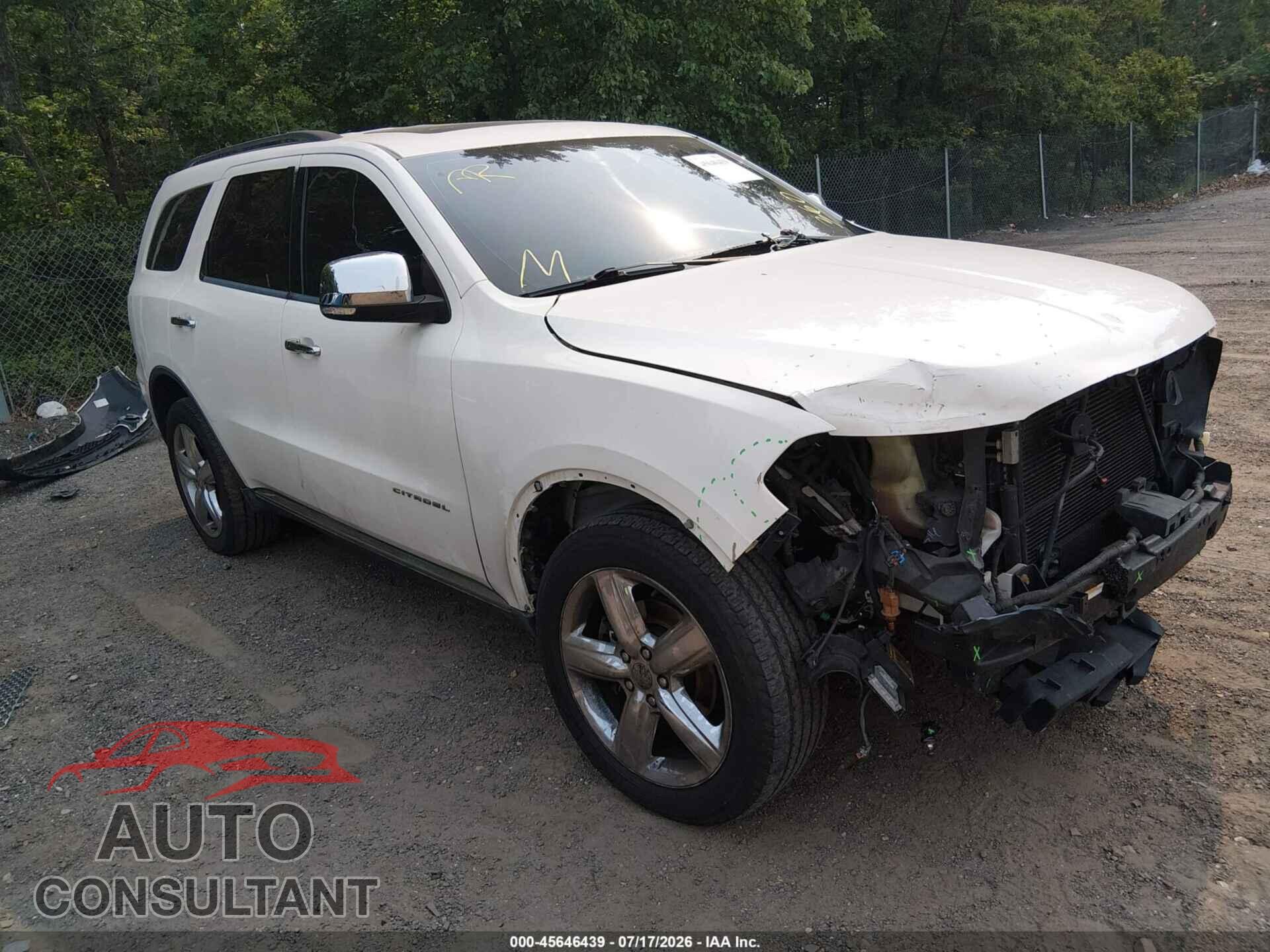 DODGE DURANGO 2012 - 1C4SDJET8CC144064