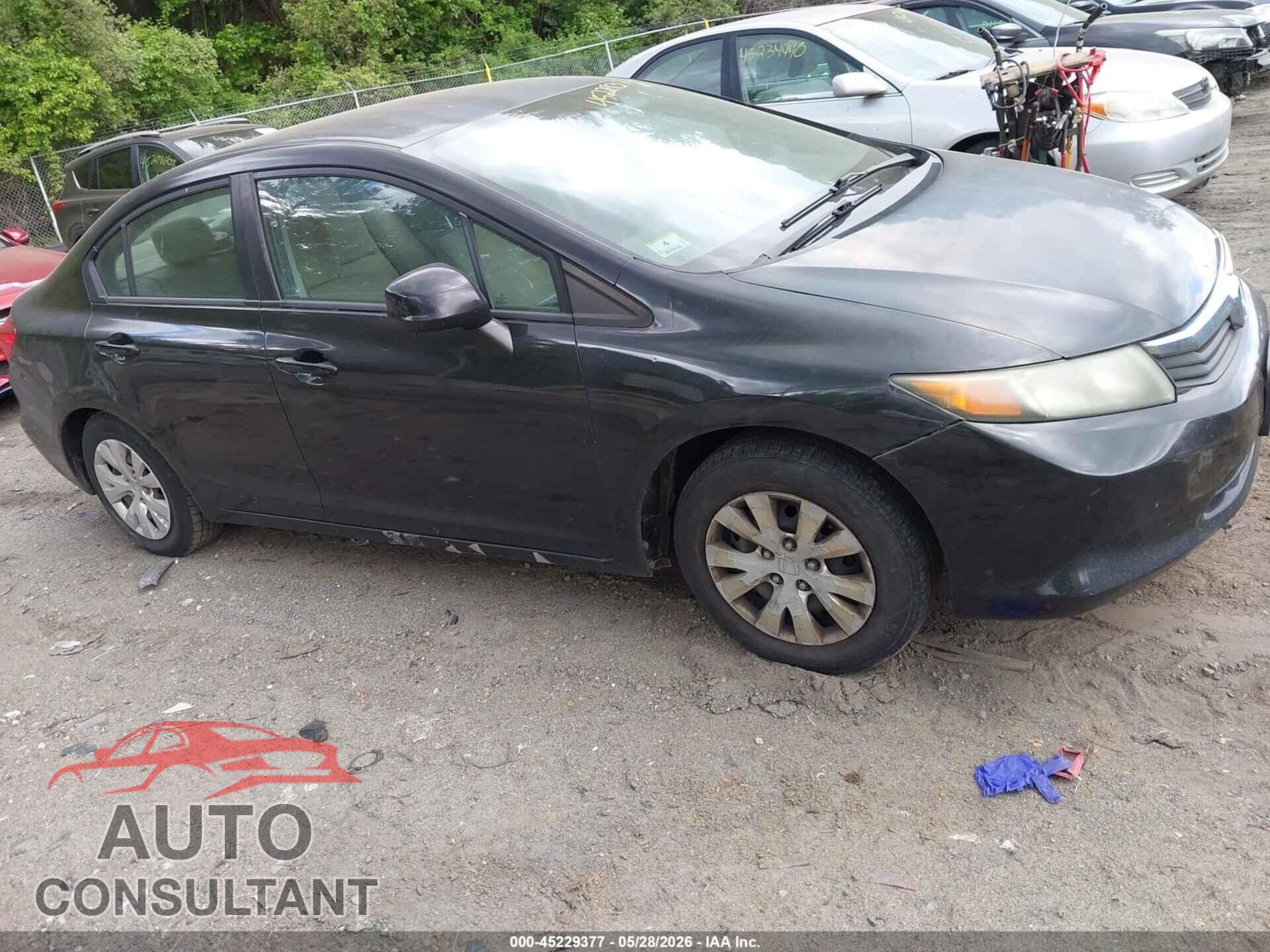 HONDA CIVIC 2012 - 2HGFB2F59CH555095