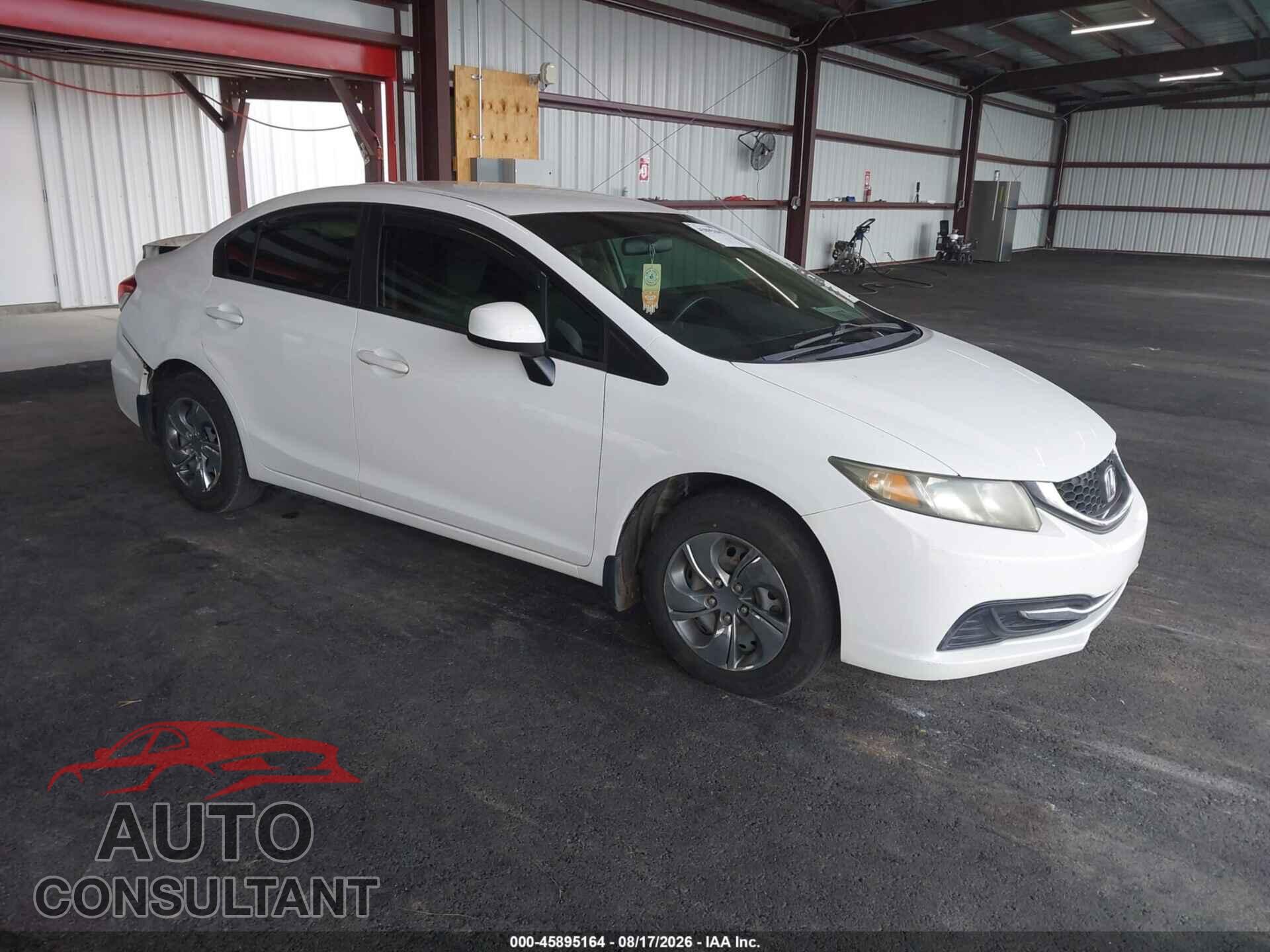 HONDA CIVIC 2013 - 19XFB2F50DE010298