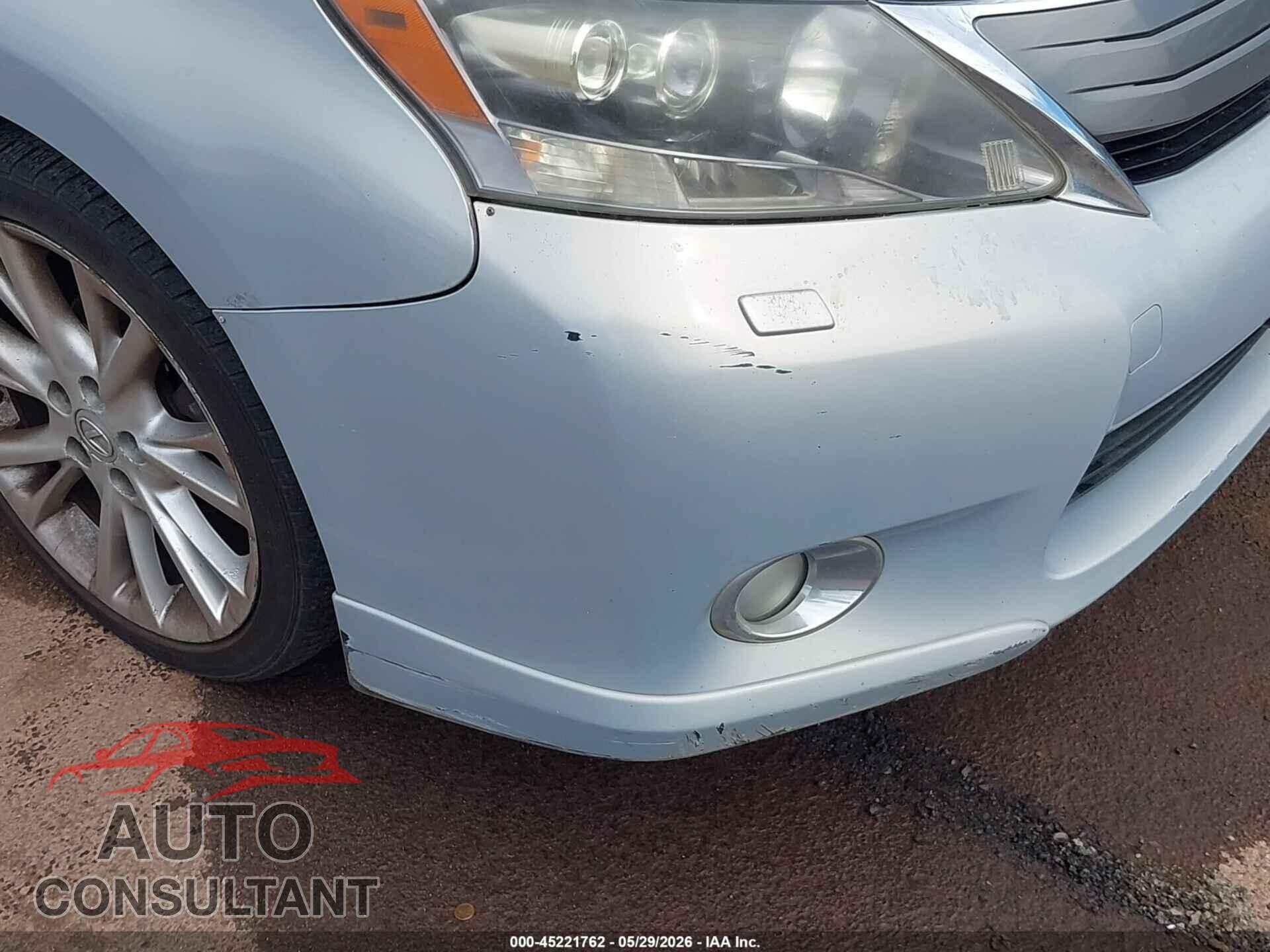 LEXUS HS 250H 2010 - JTHBB1BA4A2002921