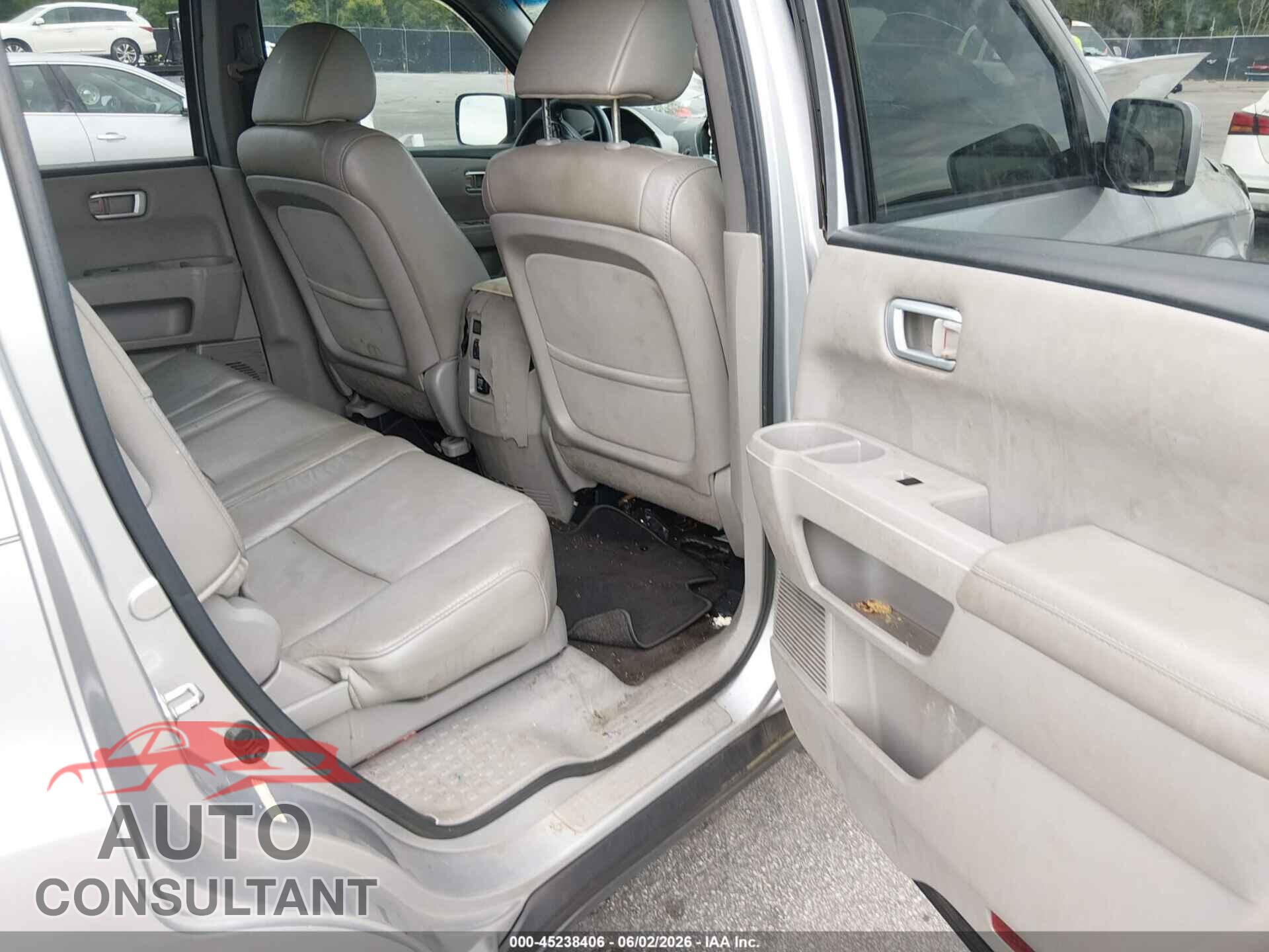 HONDA PILOT 2012 - 5FNYF4H77CB085449