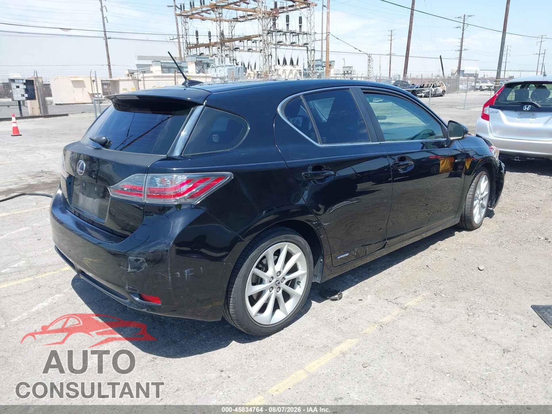 LEXUS CT 200H 2012 - JTHKD5BH6C2098889